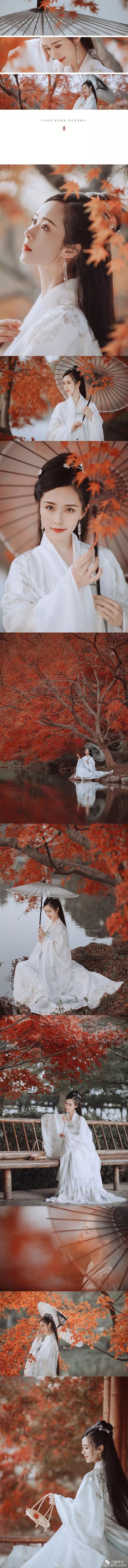 【汉服美图】红霞