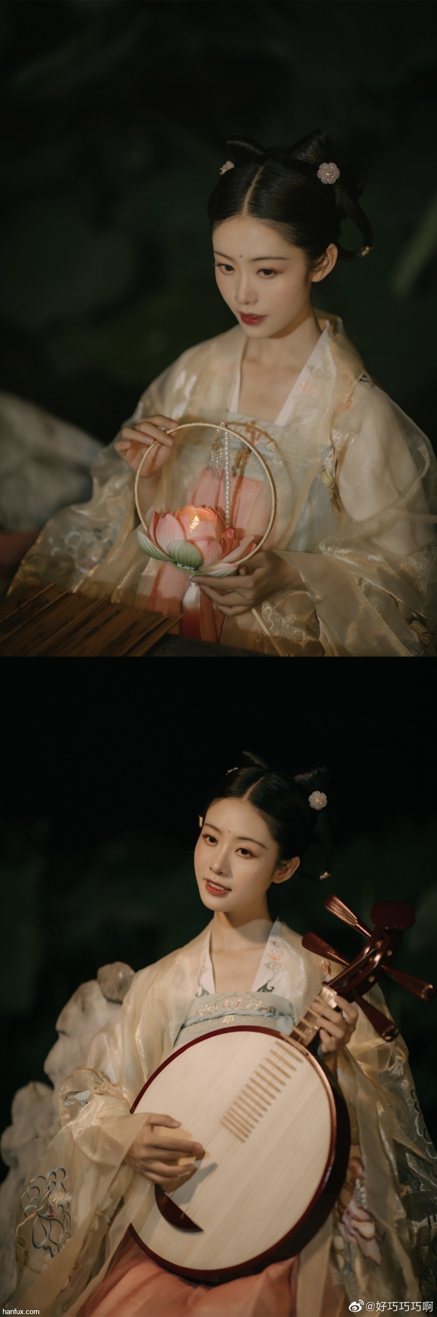 【汉服私影】珠联璧合情如蜜，海誓山盟石比坚