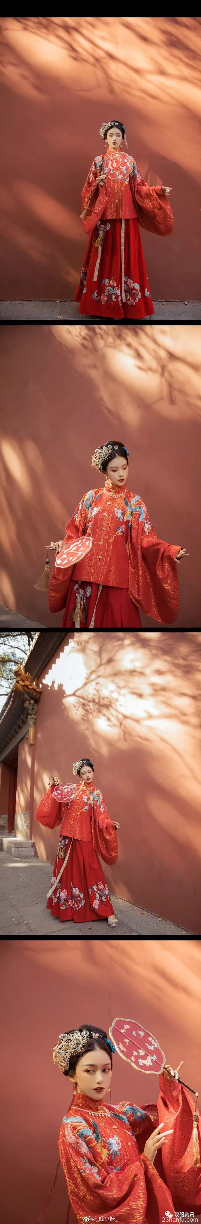 【汉服美图】衣袂清且浅， 拈花识人焉。