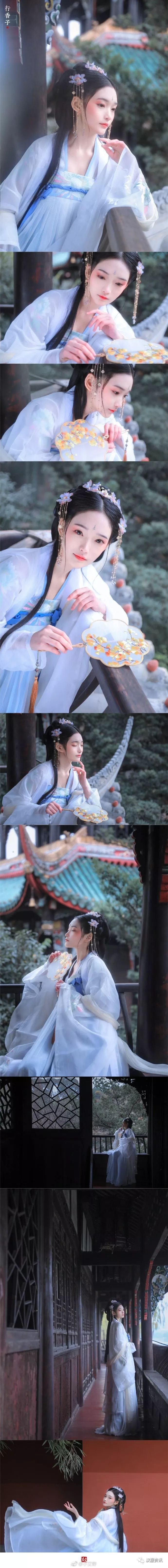 【汉服私影】水光潋滟一身花色