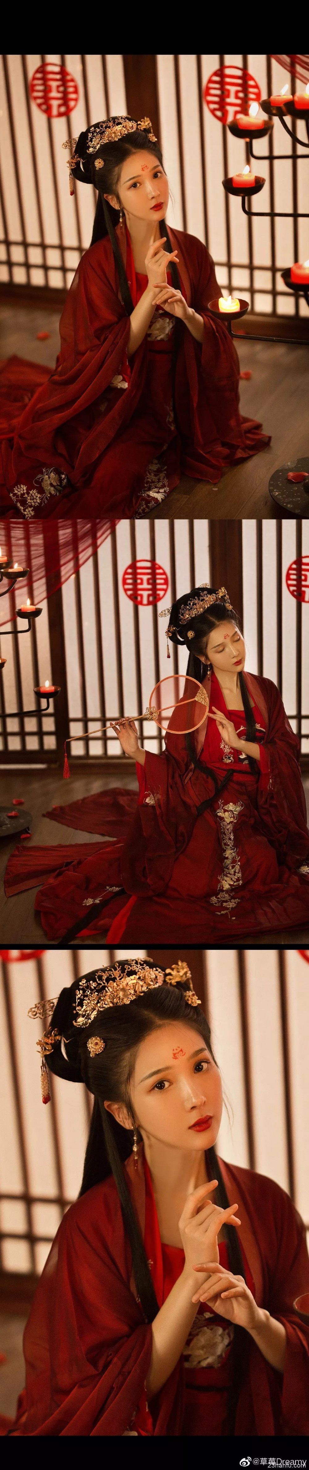 【汉服美图】我一早就知道，盖了这红盖头，便不能回头了