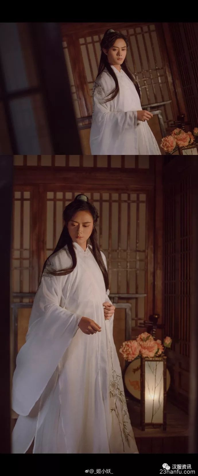 【汉服美图】#逍遥斋画录# 临安初雪,青梅煮酒