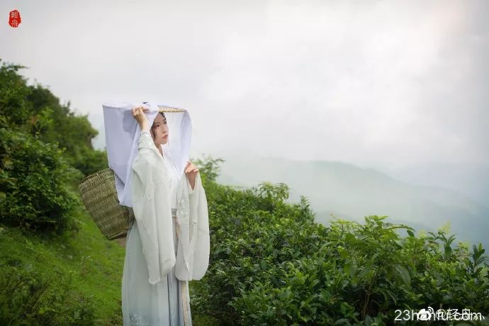 【汉服私影】借问采茶女,烟霞路几重。