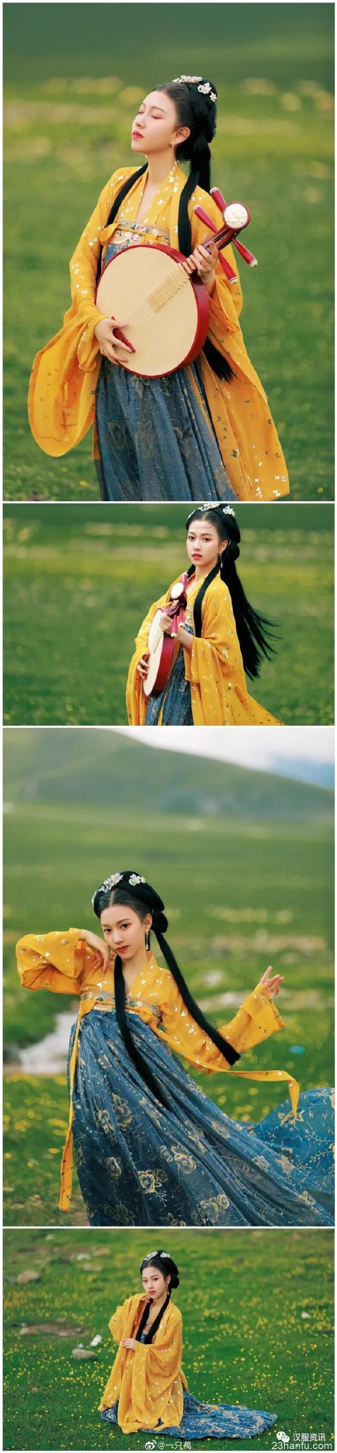 【汉服美图】小园几许，收尽春光。
