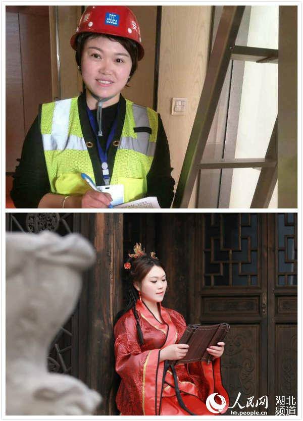 149名建筑女职工拍汉服写真庆妇女节 秒变女神