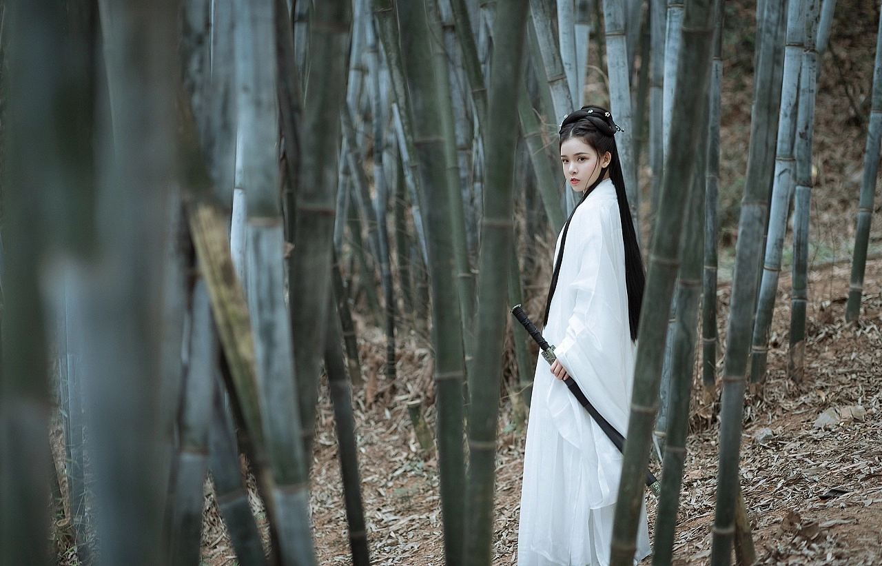 汉服写真 - 竹林书