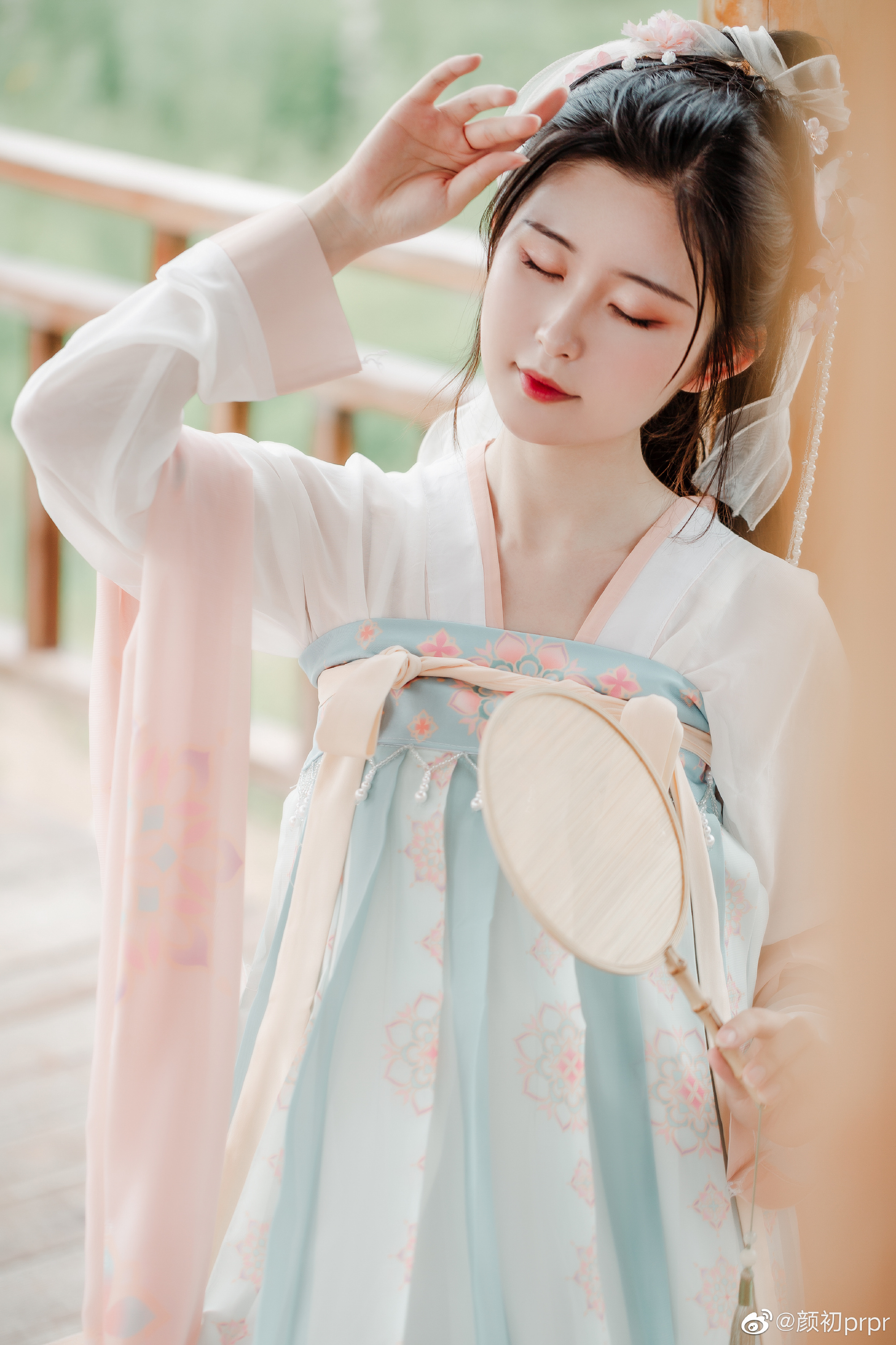 汉服 回老家后的第一次营业！！！@颜初prpr