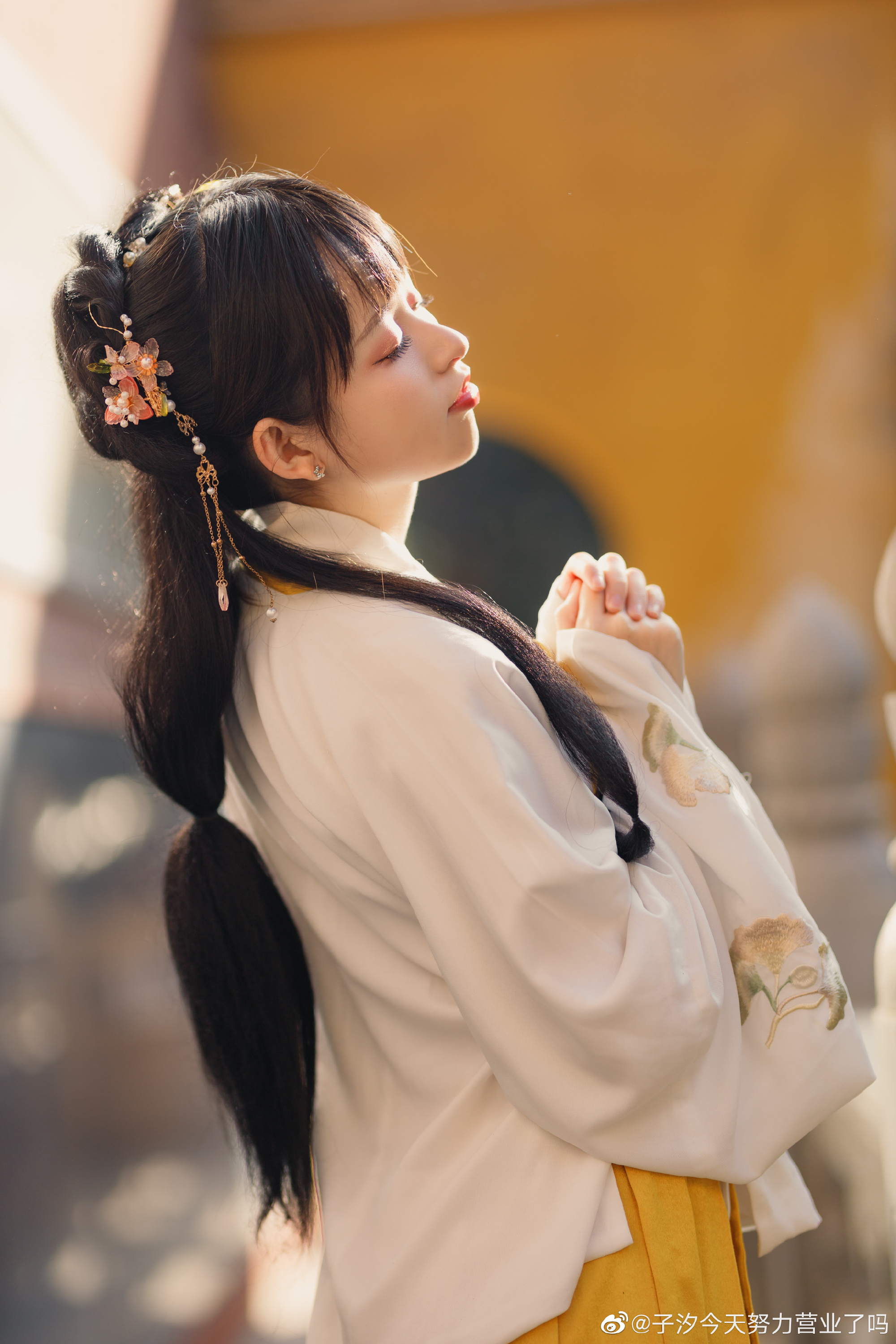 【汉服】邻家有女初长成 是邻家小妹的感觉 @子汐今天努力营业了吗