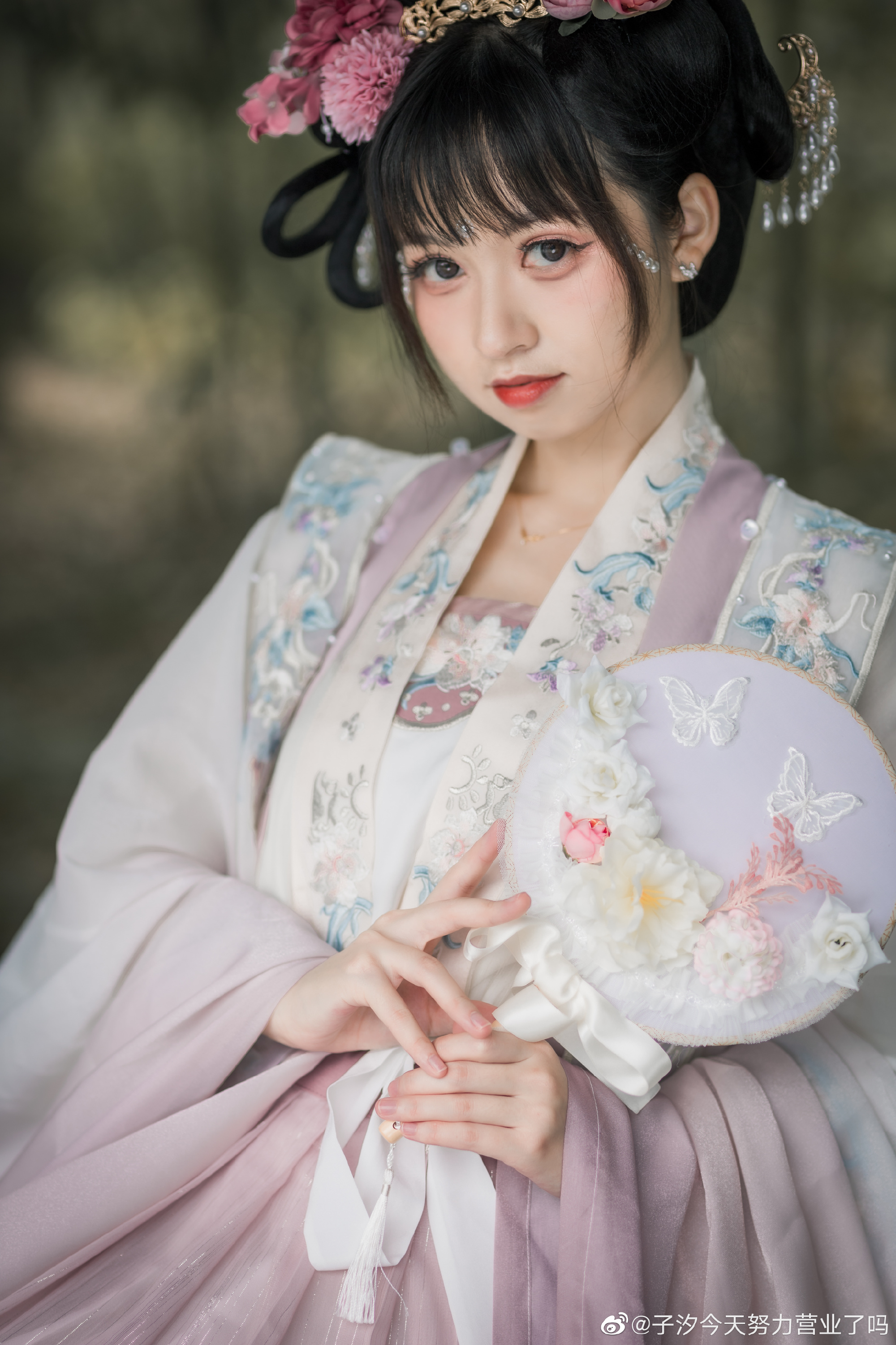 【汉服】大宋小公主出逃啦 宫墙内，孤城闭。 只愿爱人一生顺遂。@子汐今天努力营业了吗