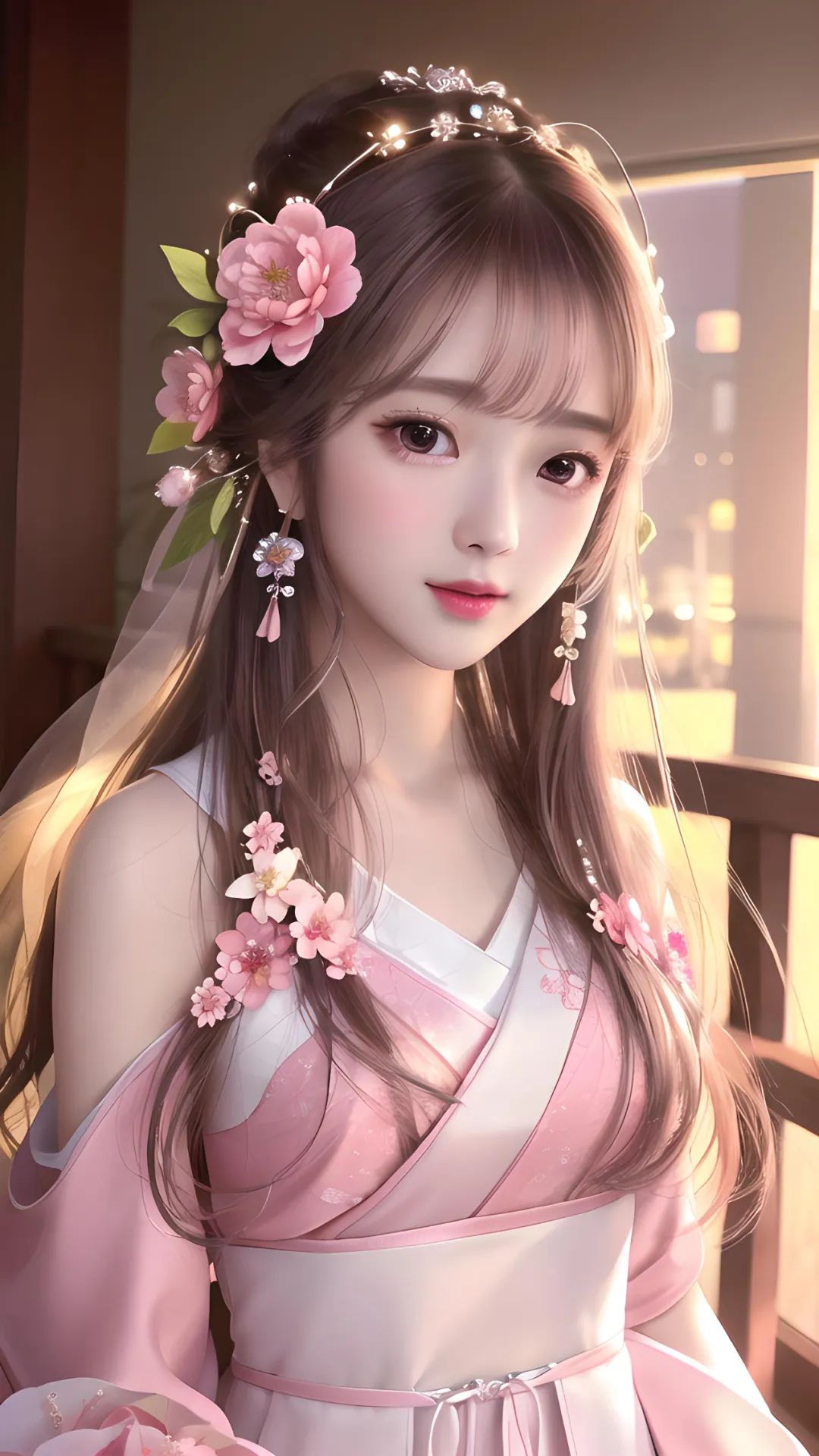 当AI绘画遇上汉服（牡丹花的爱）