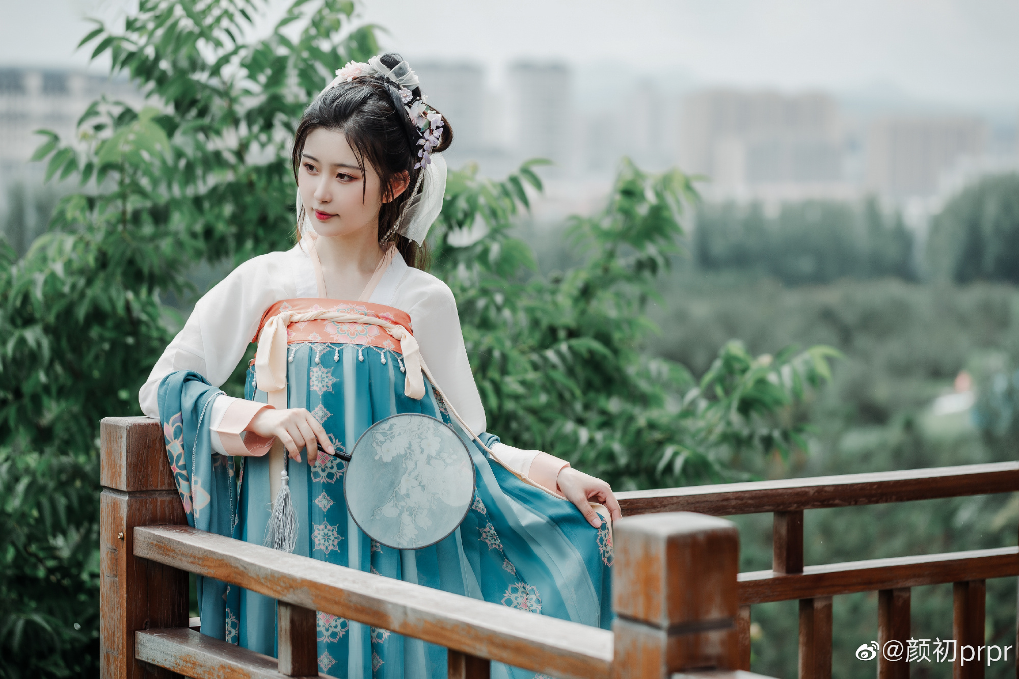 汉服 回老家后的第一次营业！！！@颜初prpr