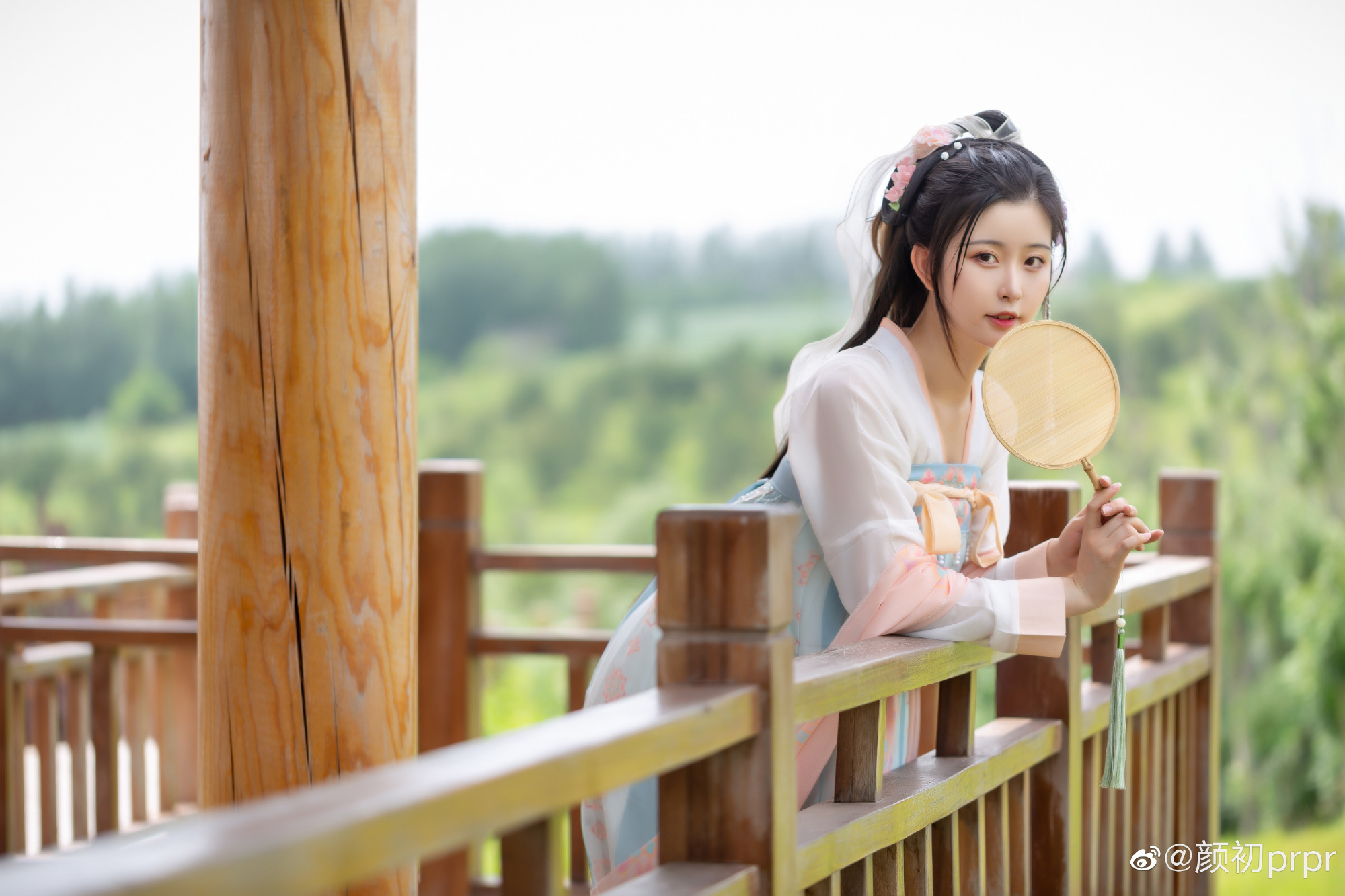 汉服 回老家后的第一次营业！！！@颜初prpr