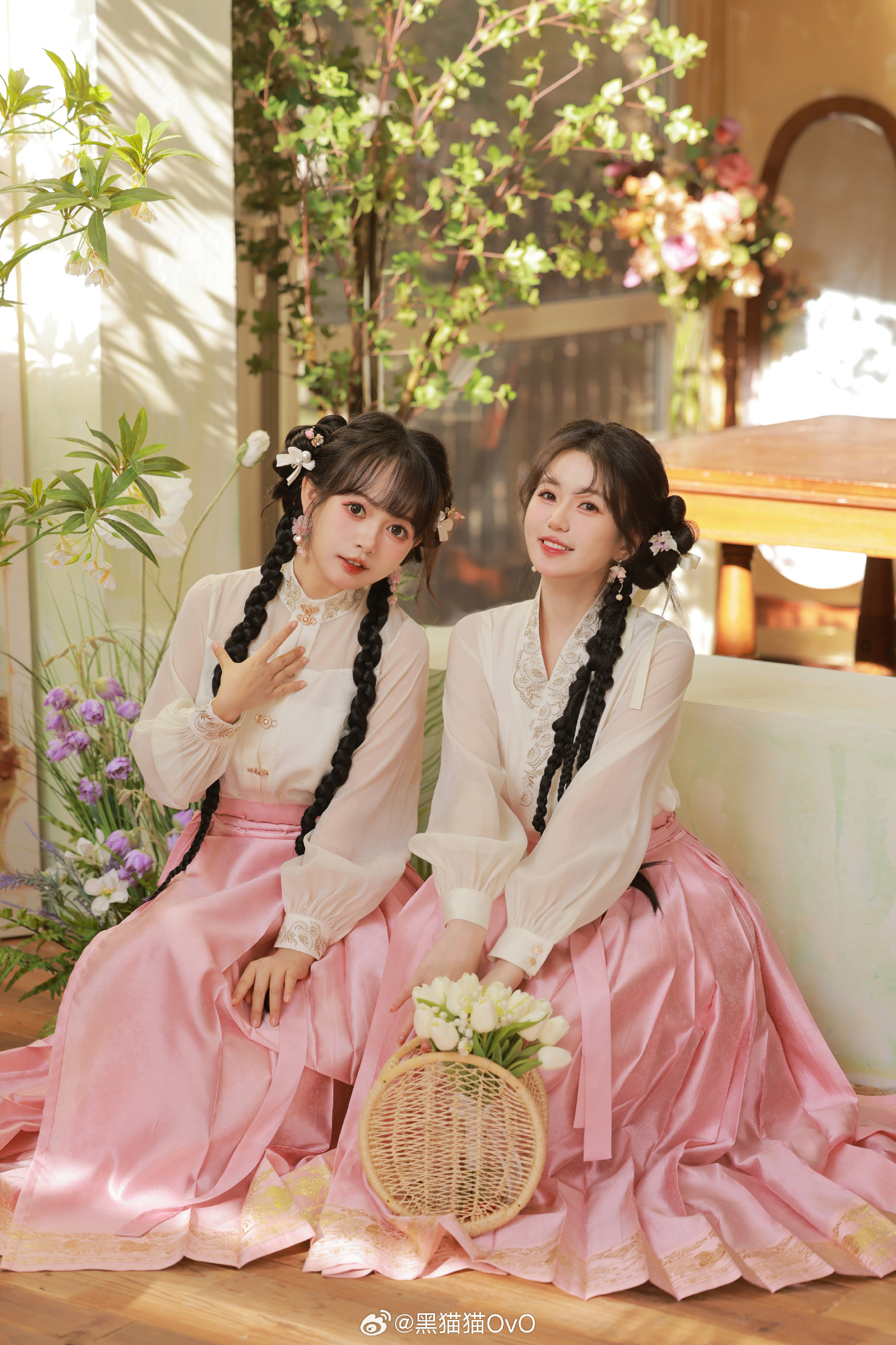 汉服 已经开始期待春天了 我和三坑的日常@黑猫猫OvO