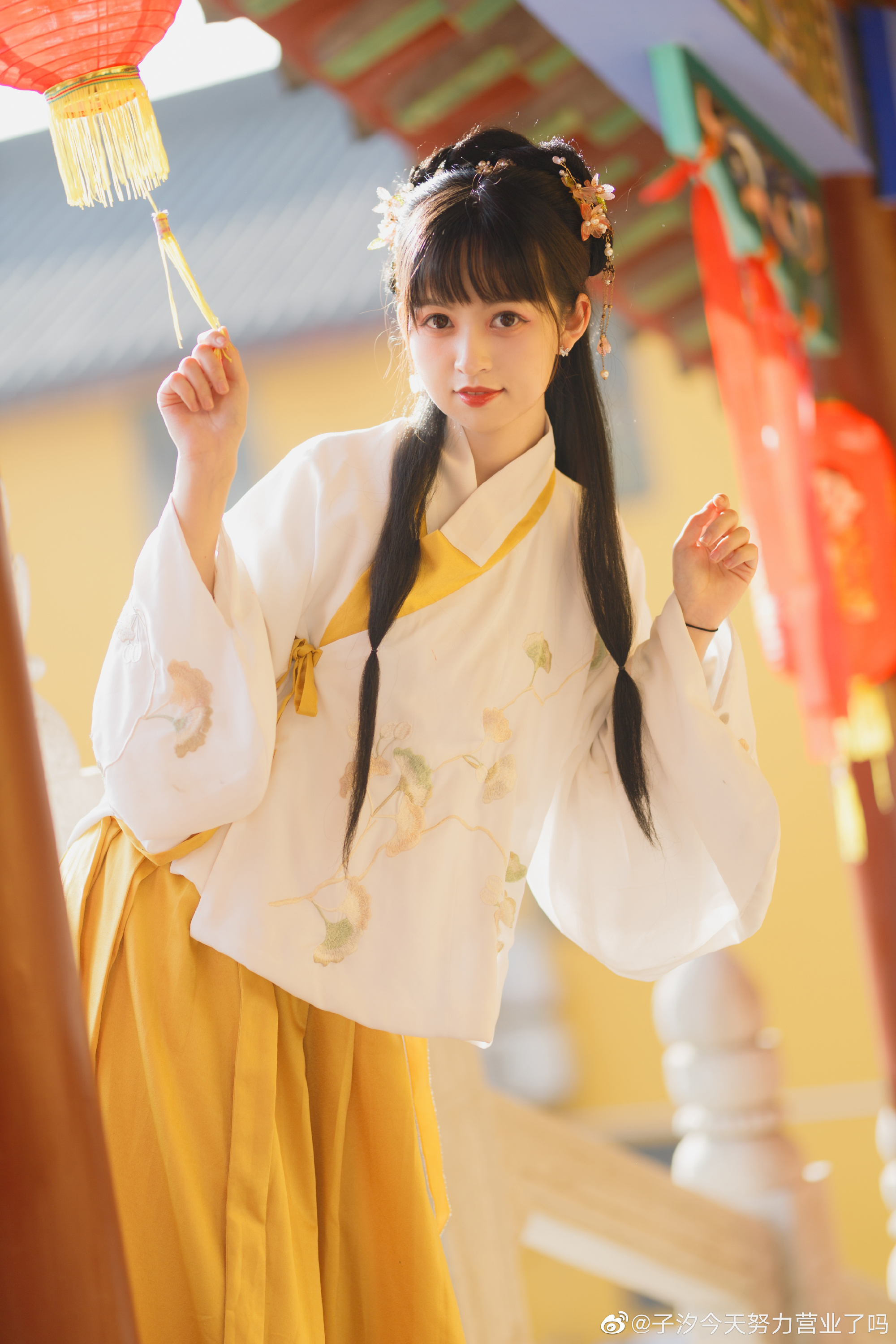 【汉服】邻家有女初长成 是邻家小妹的感觉 @子汐今天努力营业了吗