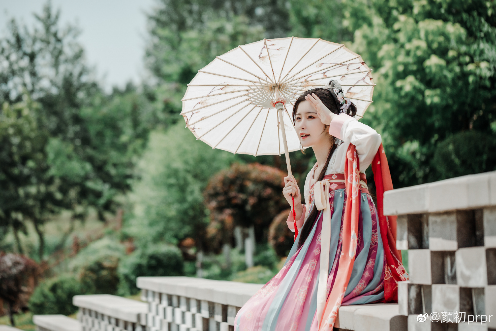 汉服 回老家后的第一次营业！！！@颜初prpr