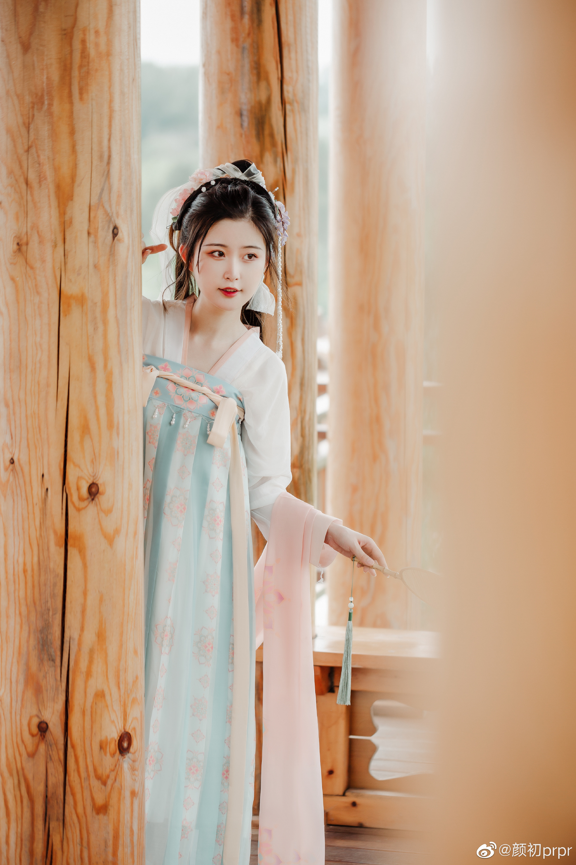 汉服 回老家后的第一次营业！！！@颜初prpr