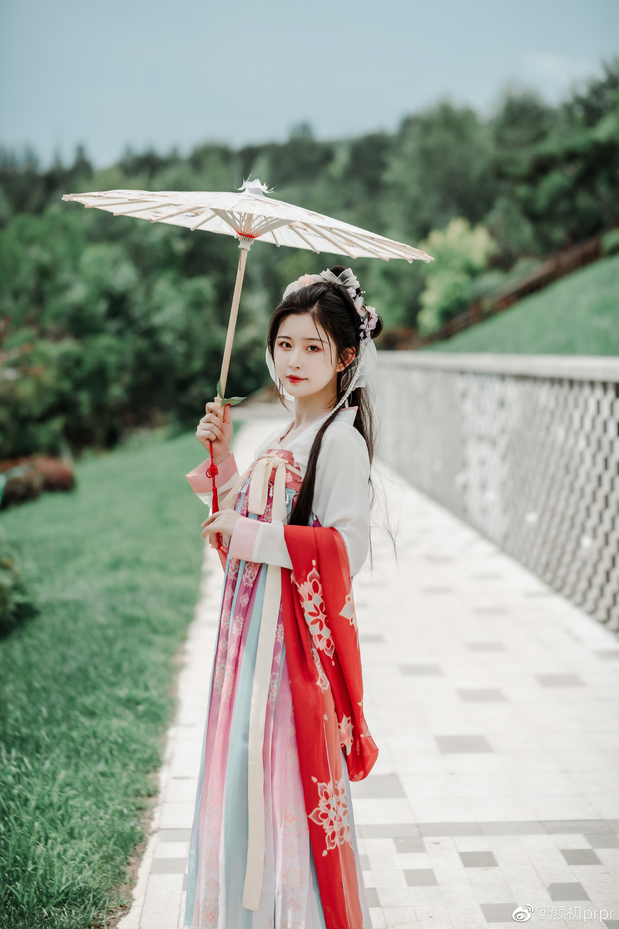 汉服 回老家后的第一次营业！！！@颜初prpr