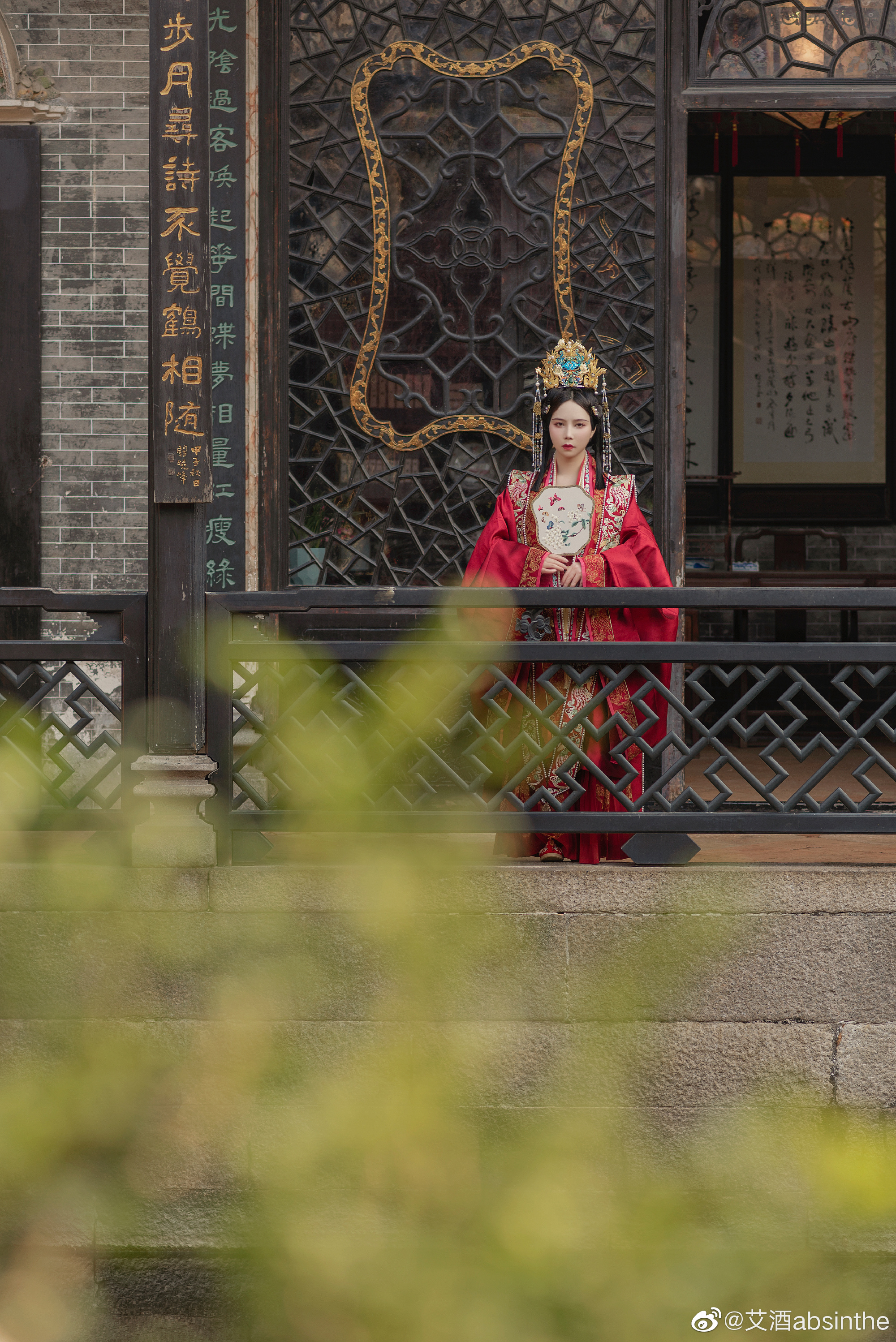 汉服 沉鱼落雁鸟惊喧 羞花闭月花愁颤@南一