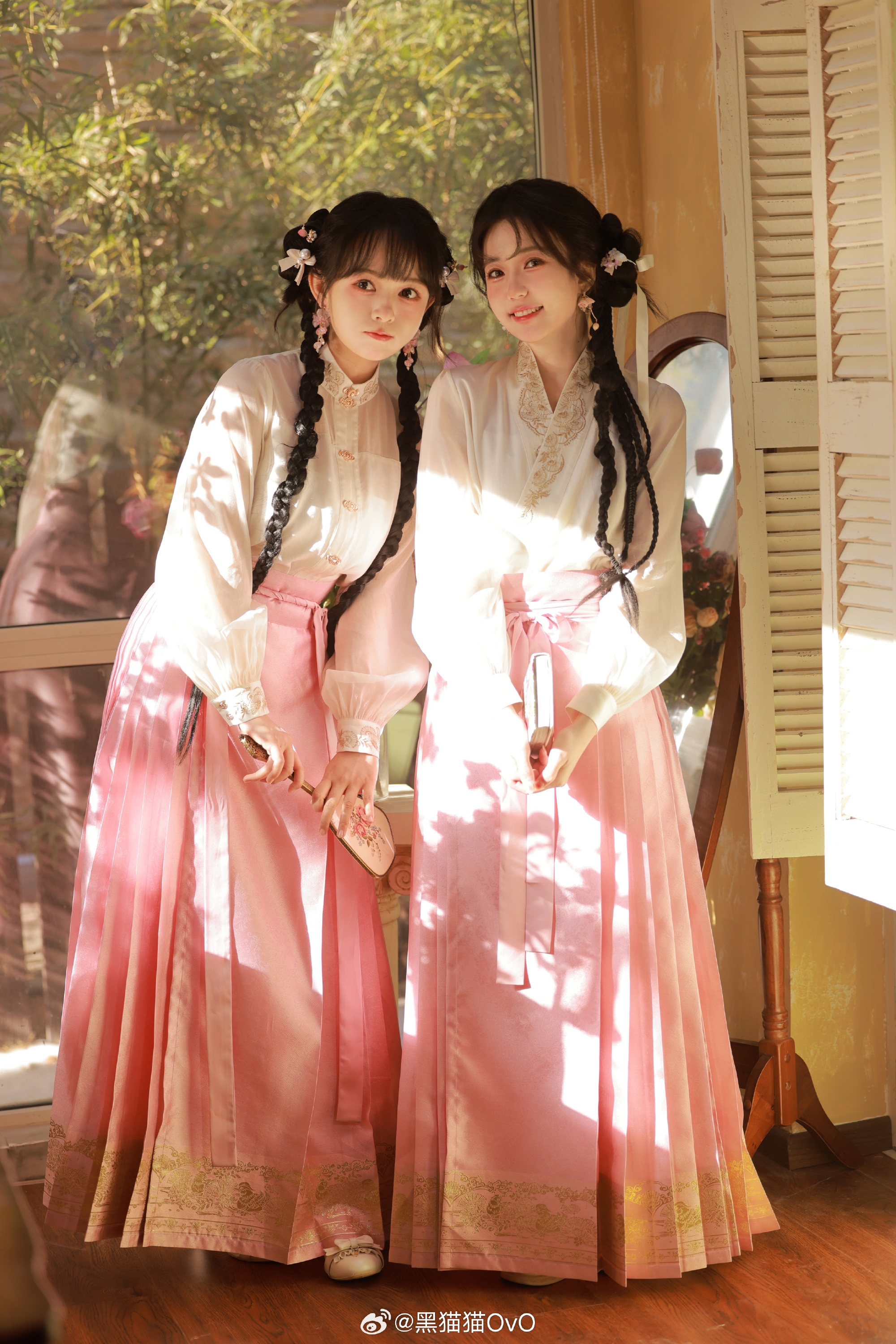 汉服 已经开始期待春天了 我和三坑的日常@黑猫猫OvO