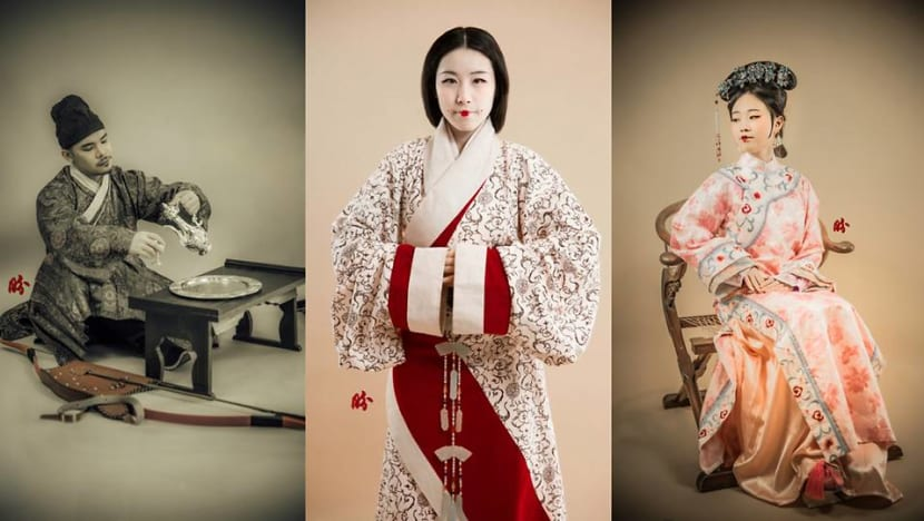 汉服少女通过时尚探索中国传统文化