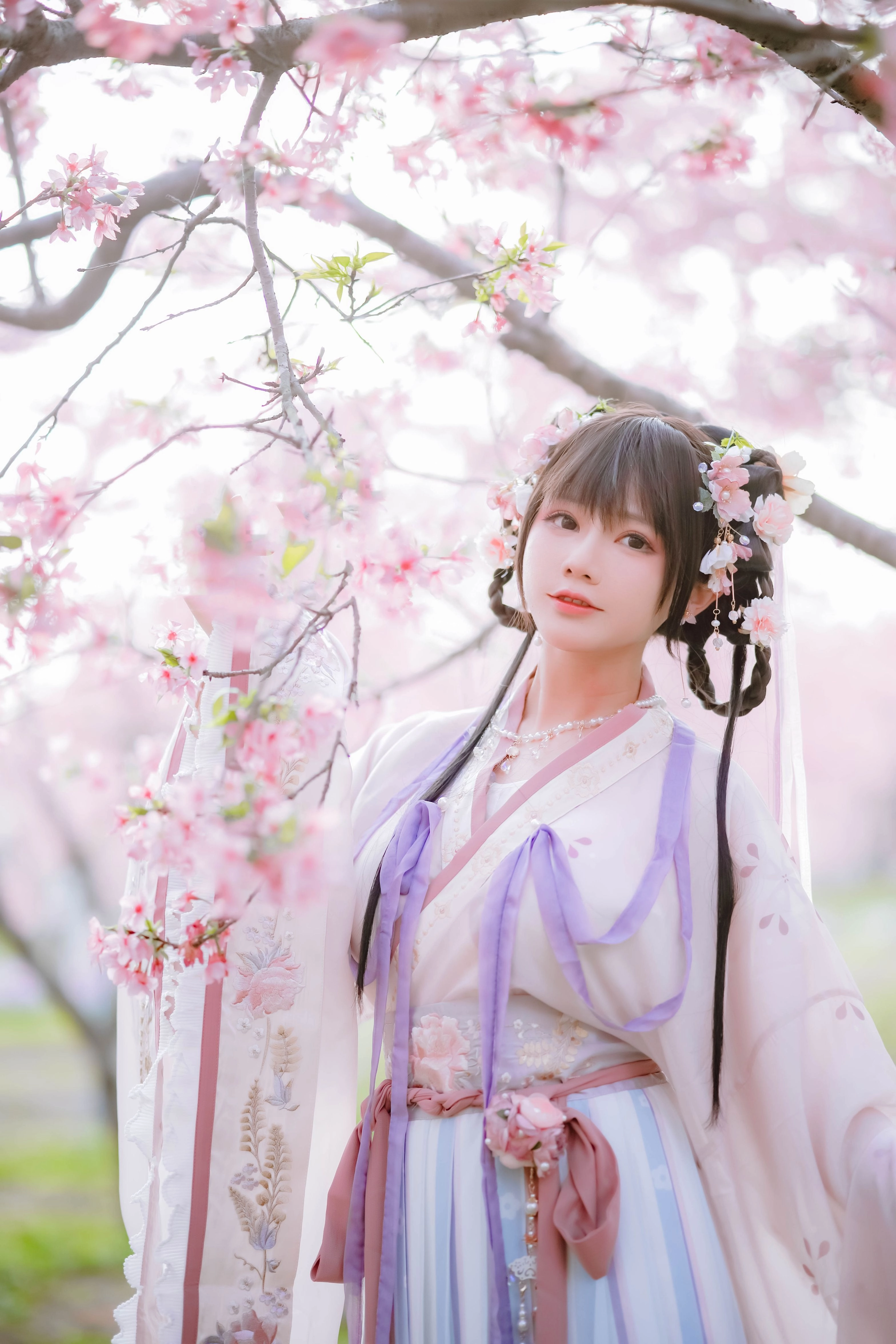 汉服写真 - 喵子Nyako 樱花汉服 花神祈愿（HD）