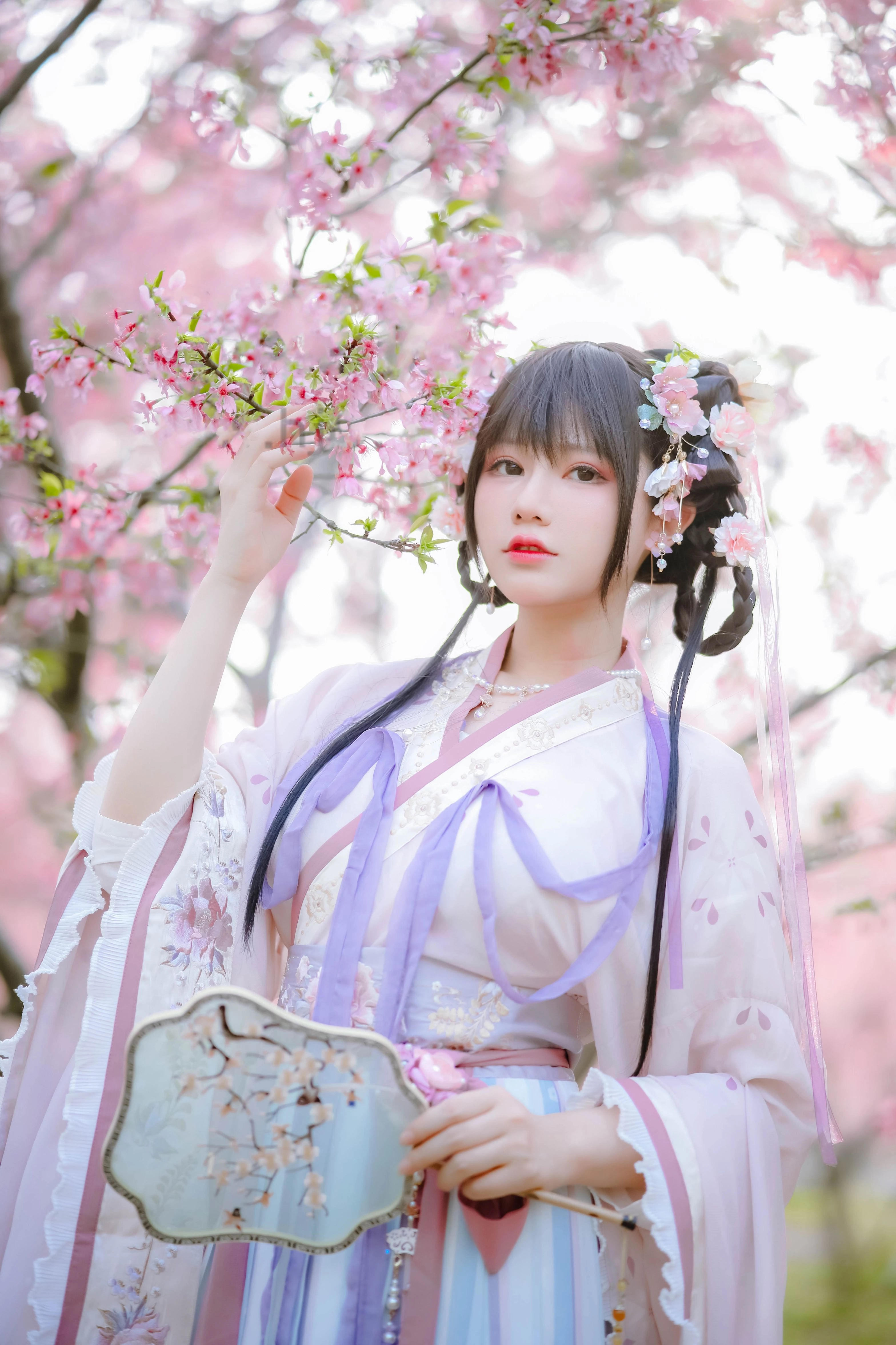 汉服写真 - 喵子Nyako 樱花汉服 花神祈愿（HD）