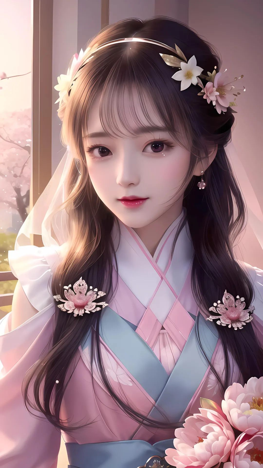 当AI绘画遇上汉服（牡丹花的爱）