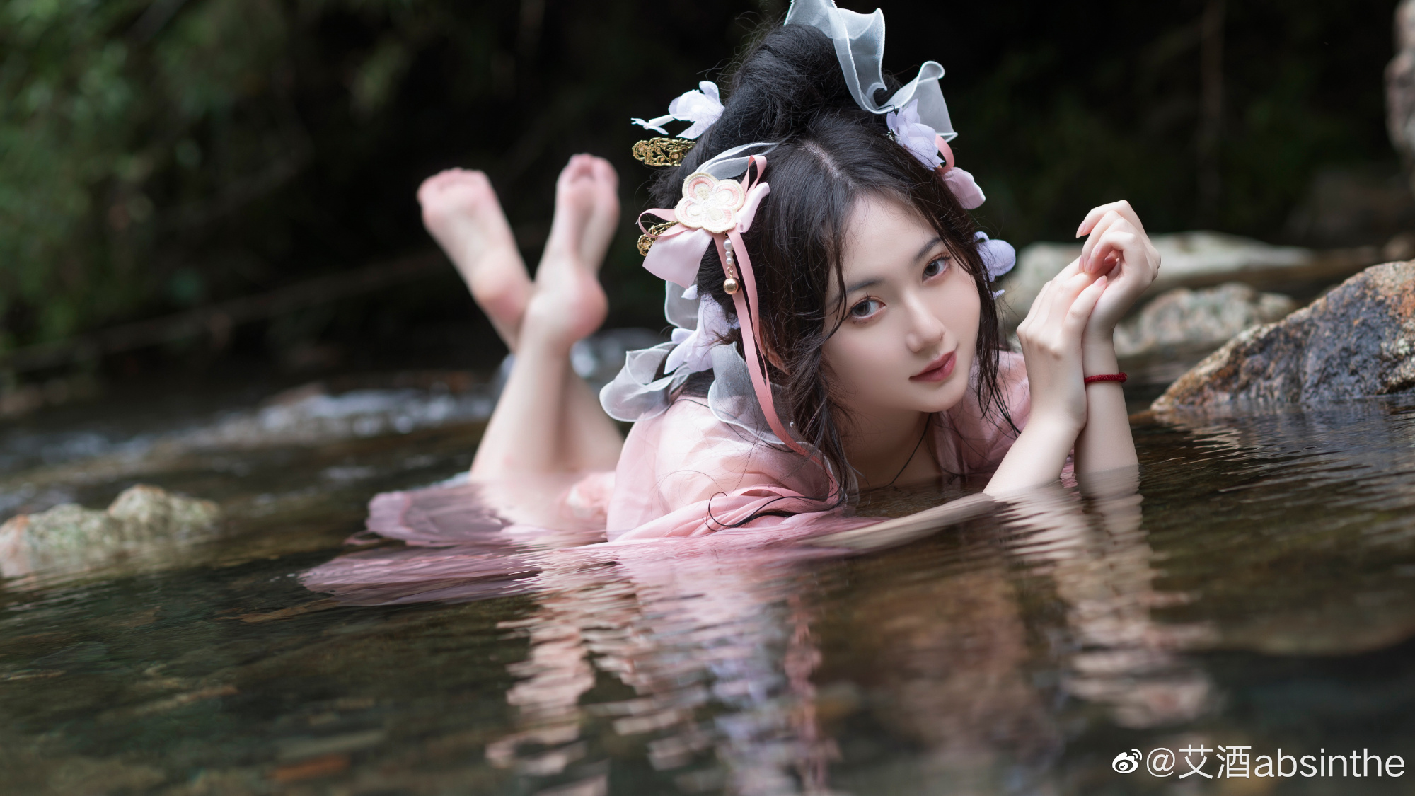 【汉服】清水出芙蓉，天然去雕饰@艾酒absinthe