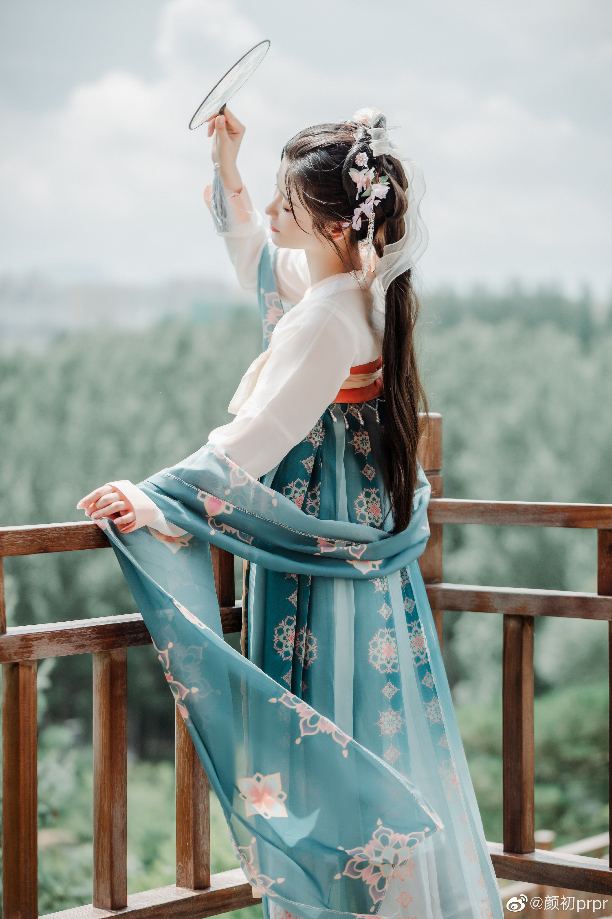 汉服 回老家后的第一次营业！！！@颜初prpr