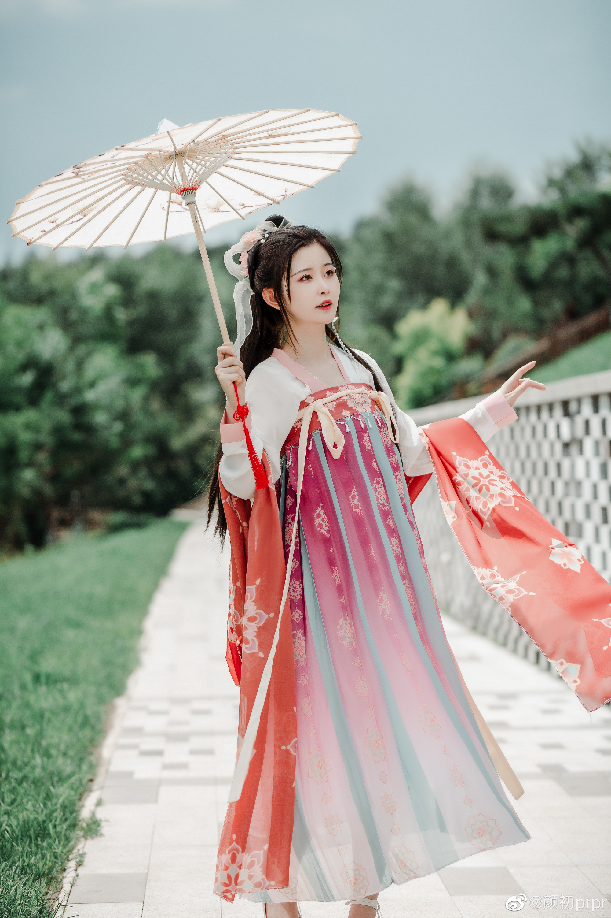 汉服 回老家后的第一次营业！！！@颜初prpr