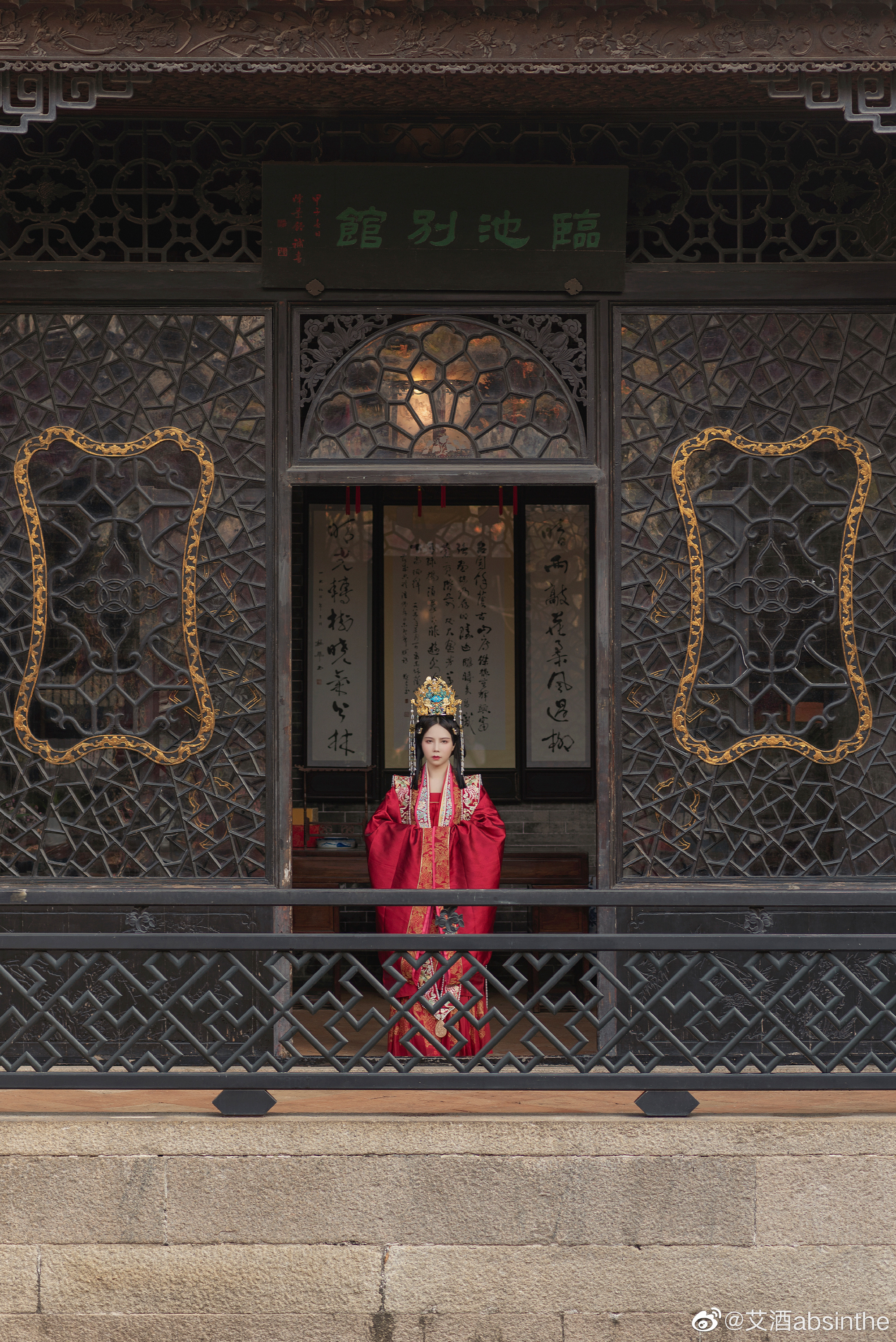 汉服 沉鱼落雁鸟惊喧 羞花闭月花愁颤@南一