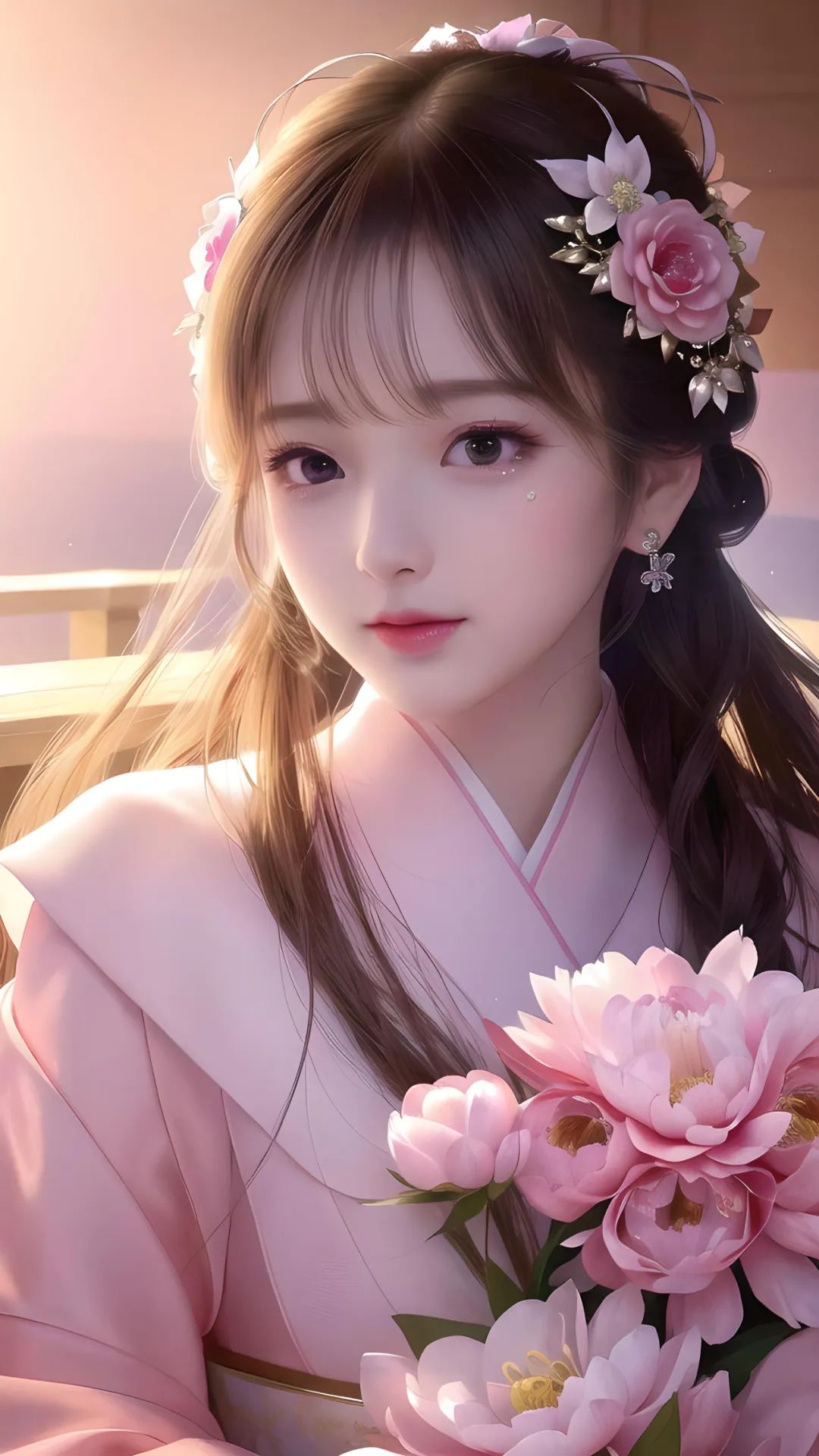 当AI绘画遇上汉服（牡丹花的爱）