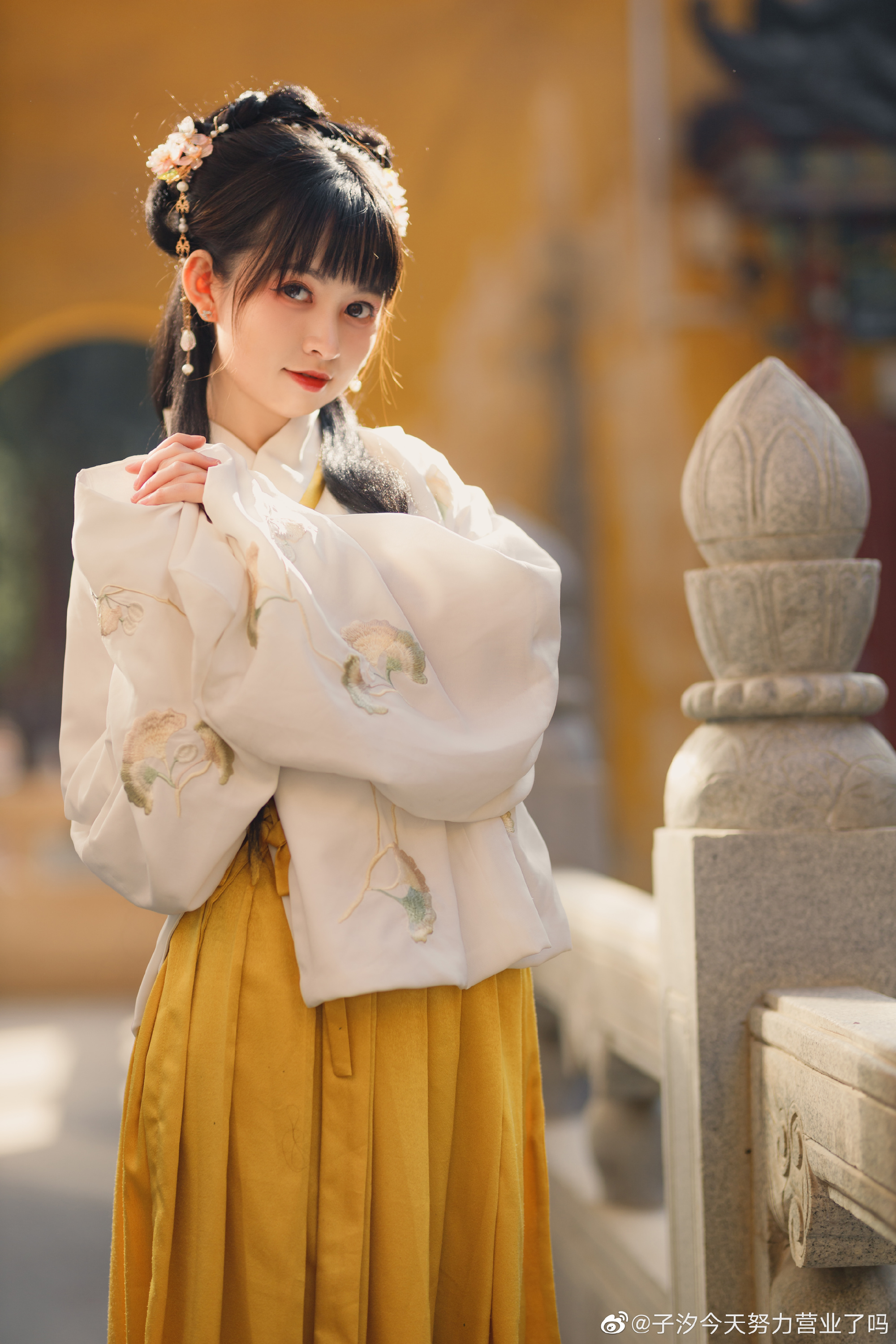 【汉服】邻家有女初长成 是邻家小妹的感觉 @子汐今天努力营业了吗