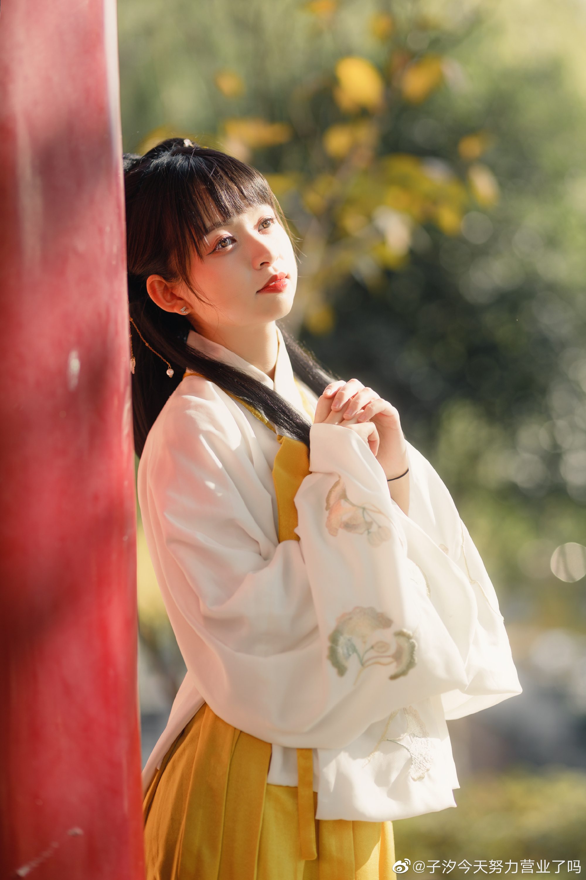 【汉服】邻家有女初长成 是邻家小妹的感觉 @子汐今天努力营业了吗