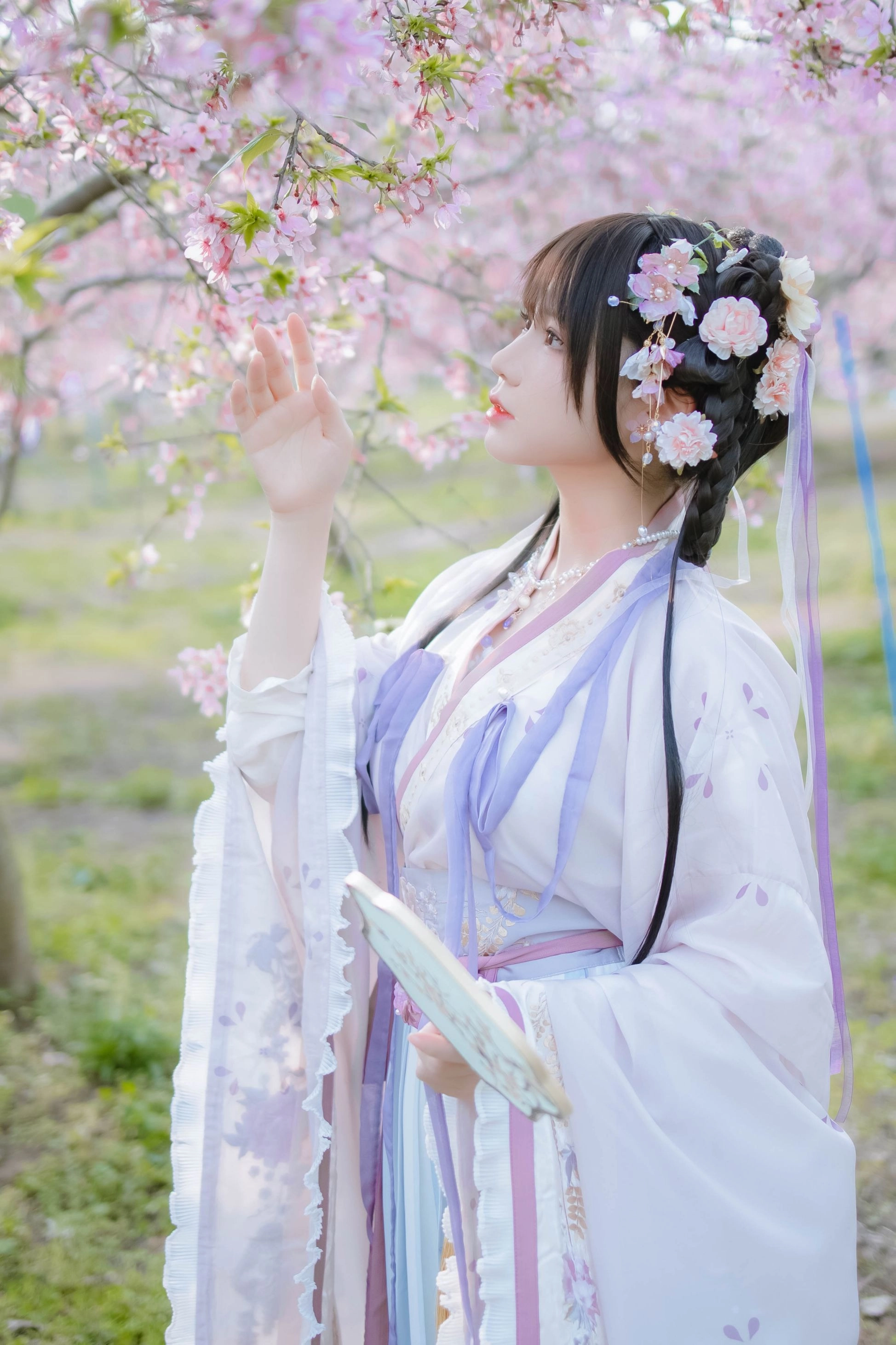 汉服写真 - 喵子Nyako 樱花汉服 花神祈愿（HD）