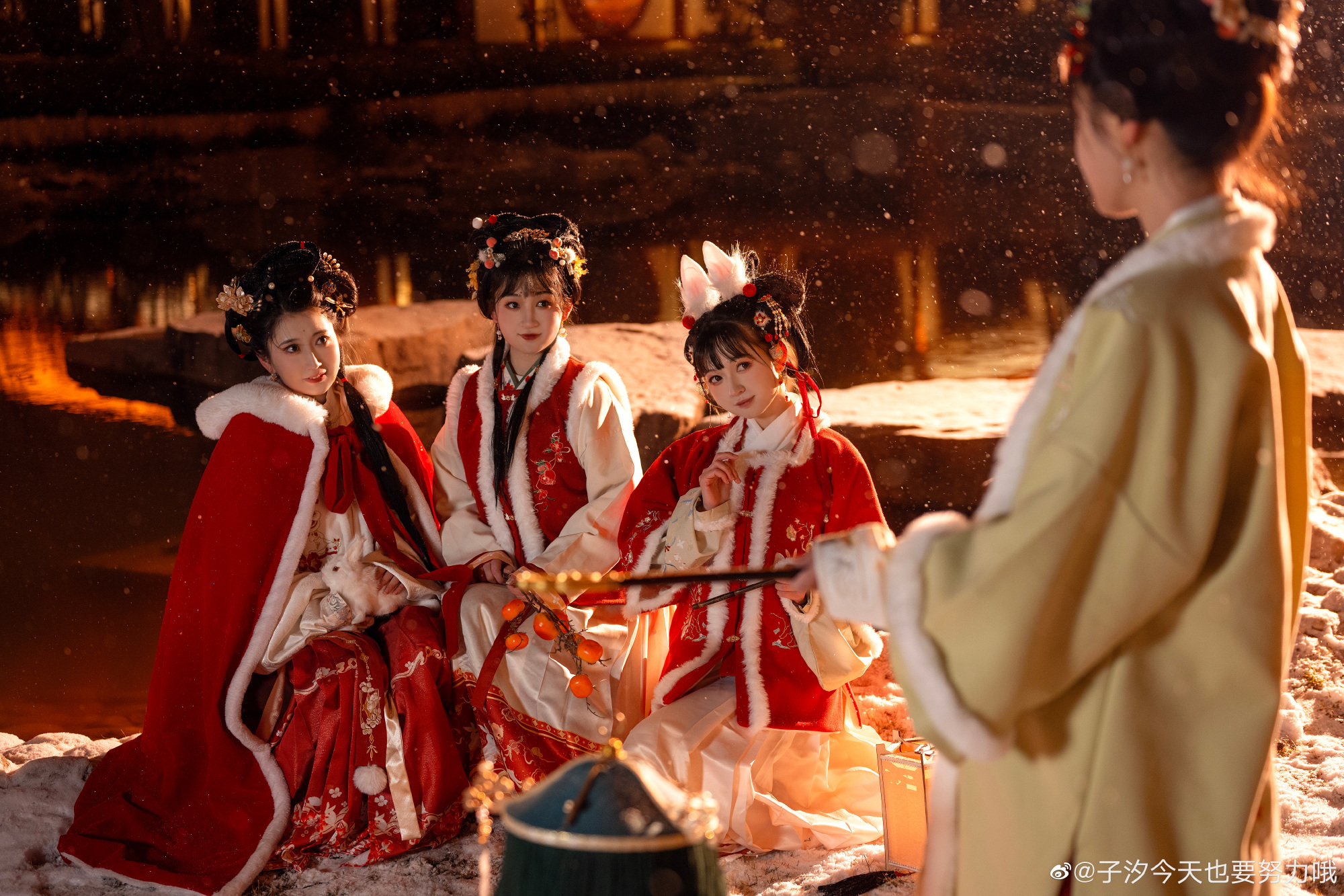 和小伙伴们在一起， 做什么都是快乐的。@子汐今天也要努力哦