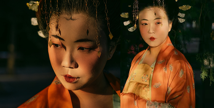 汉服象征着中国的春节庆祝活动