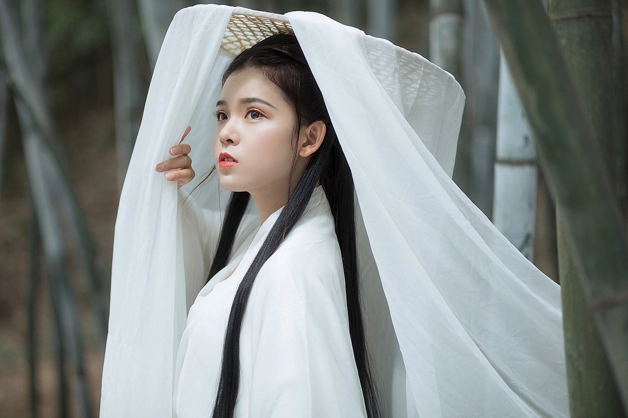 汉服写真 - 竹林书