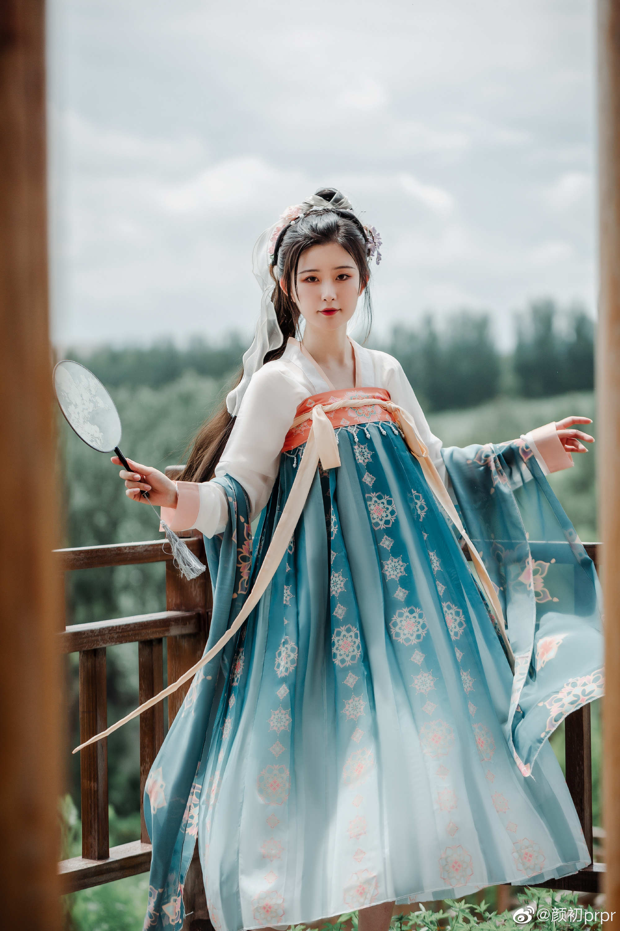 汉服 回老家后的第一次营业！！！@颜初prpr