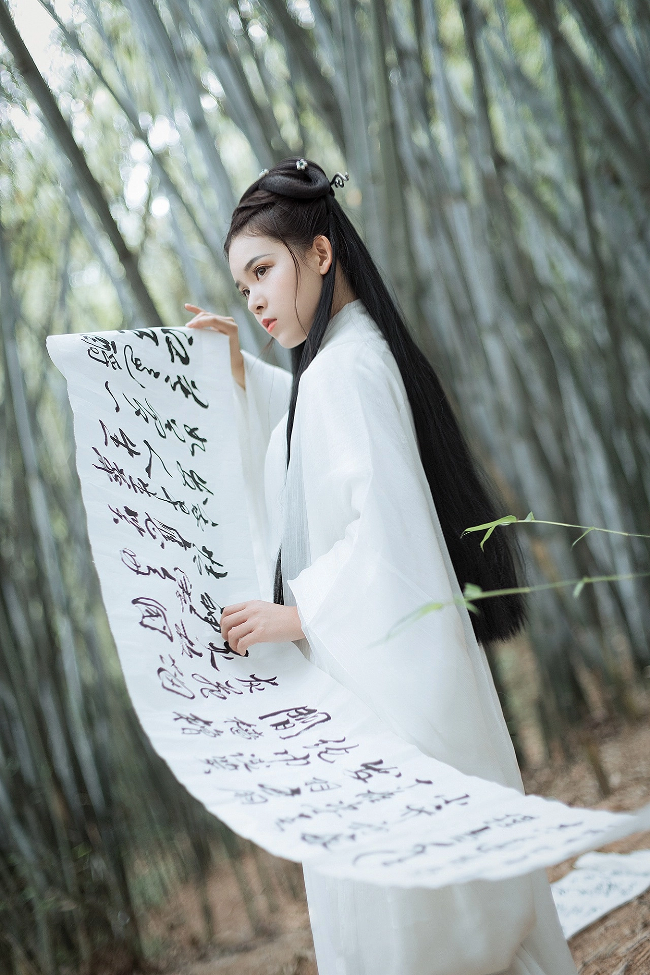 汉服写真 - 竹林书