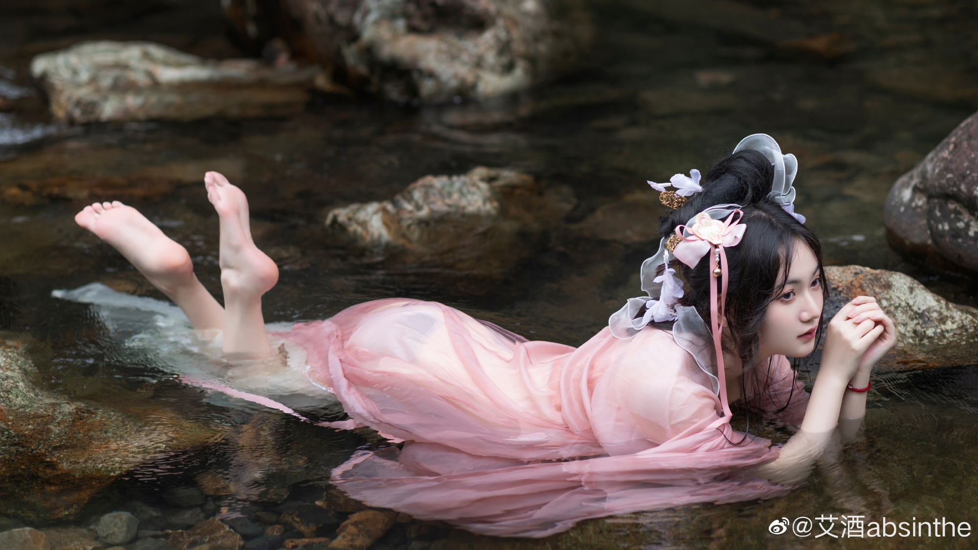 【汉服】清水出芙蓉，天然去雕饰@艾酒absinthe
