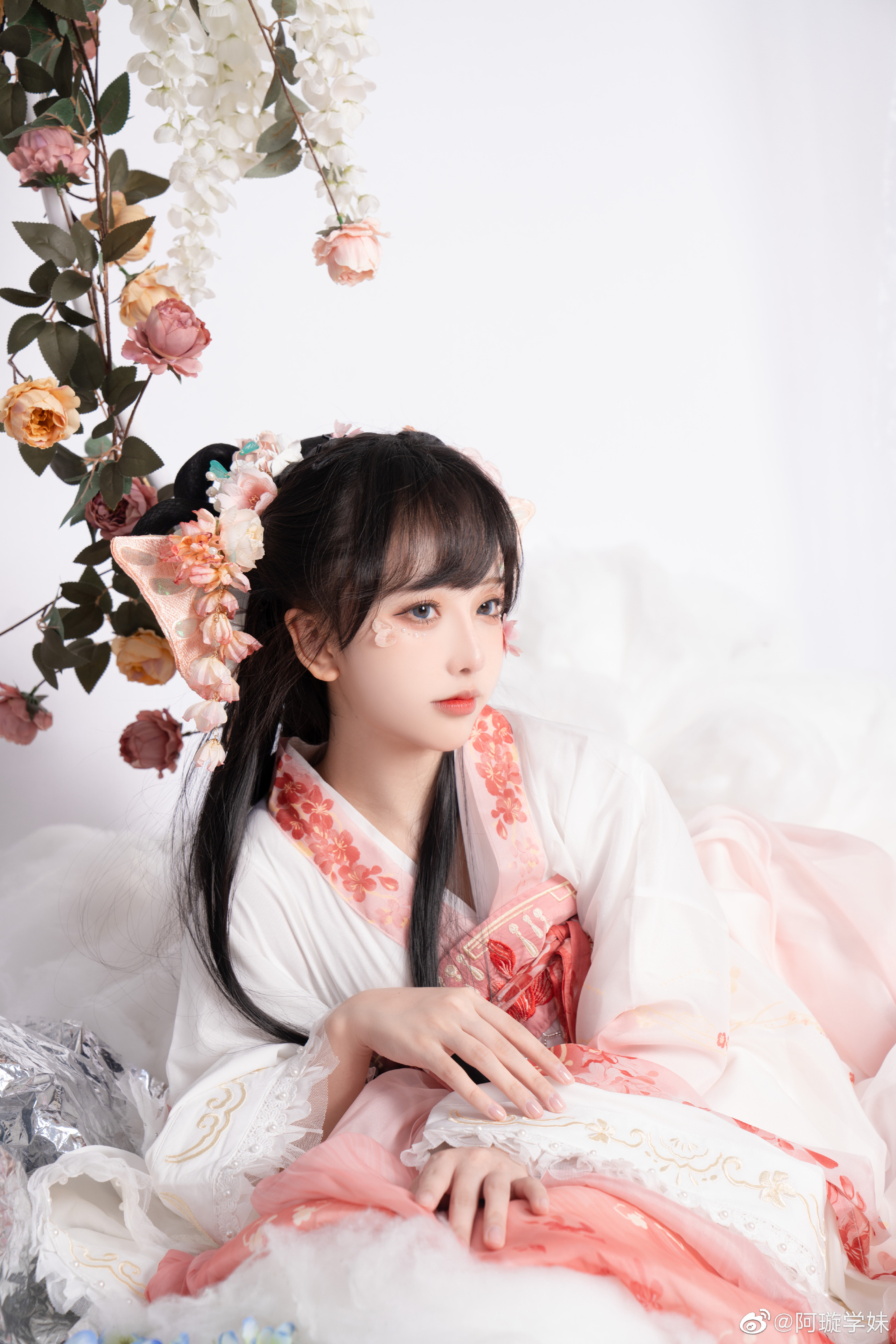 汉服写真 皓魄当空宝镜升，云间仙籁寂无声@-苏小脸儿-