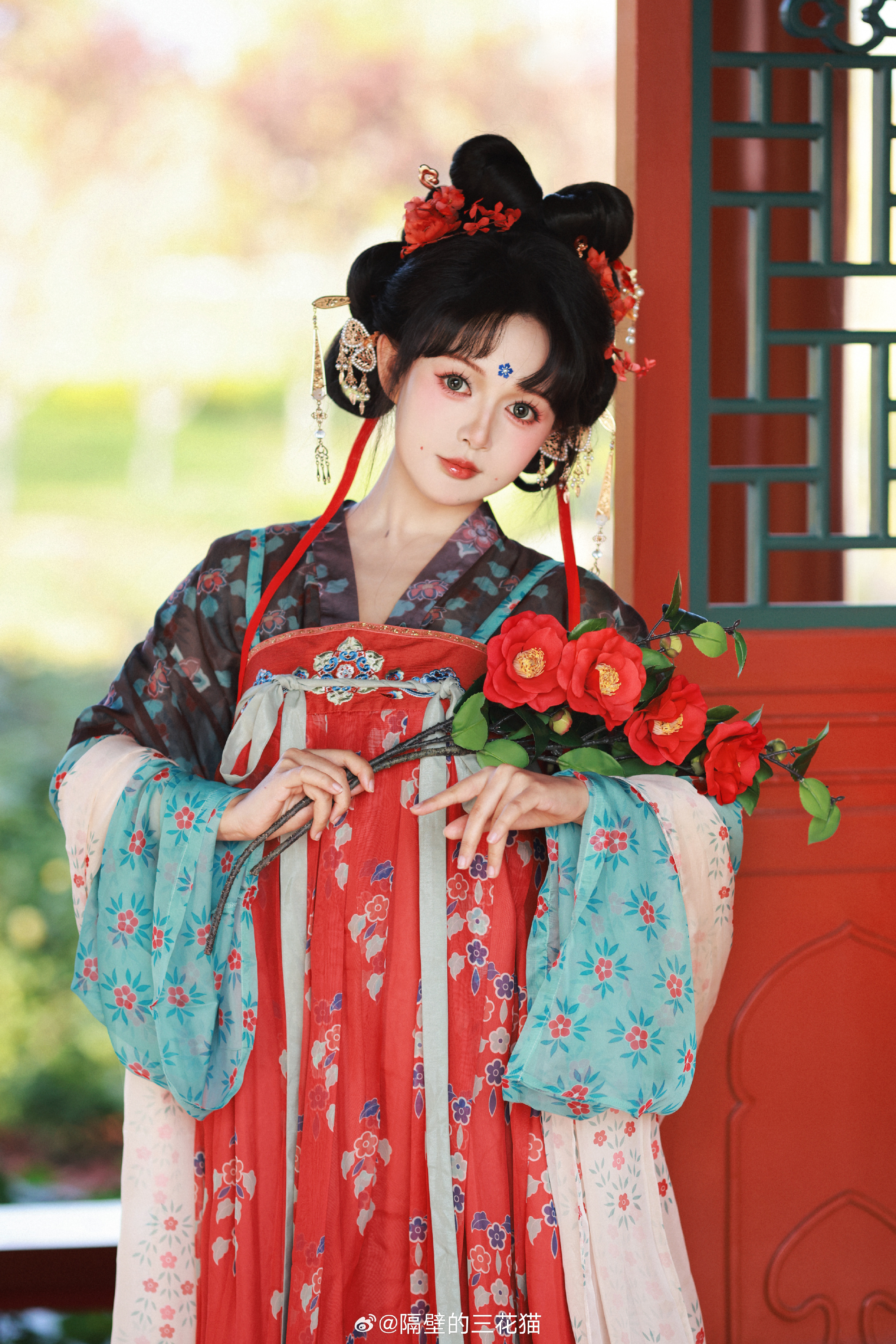 【汉服写真】黄花一树满风铃@吖狸狸仔