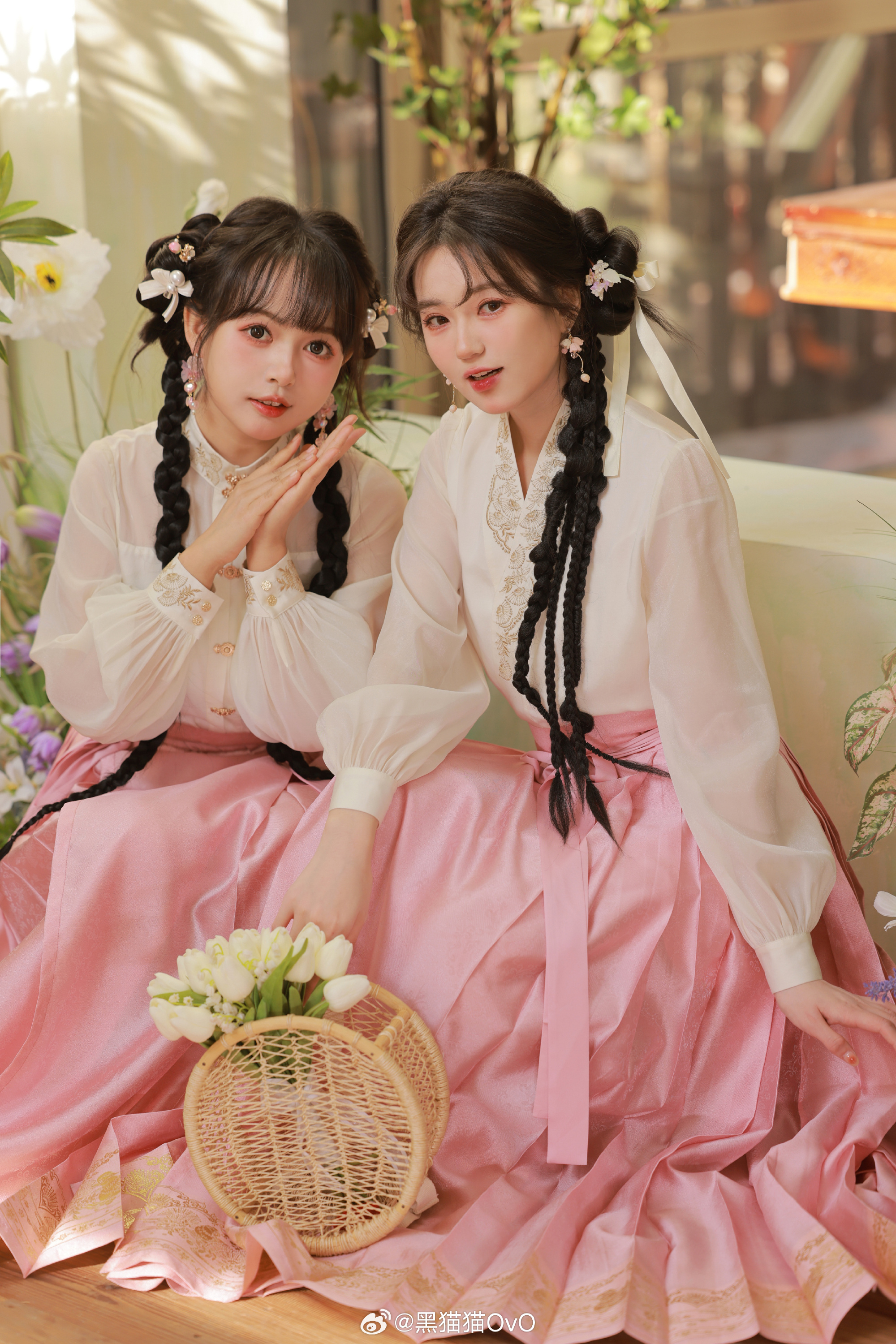 汉服 已经开始期待春天了 我和三坑的日常@黑猫猫OvO