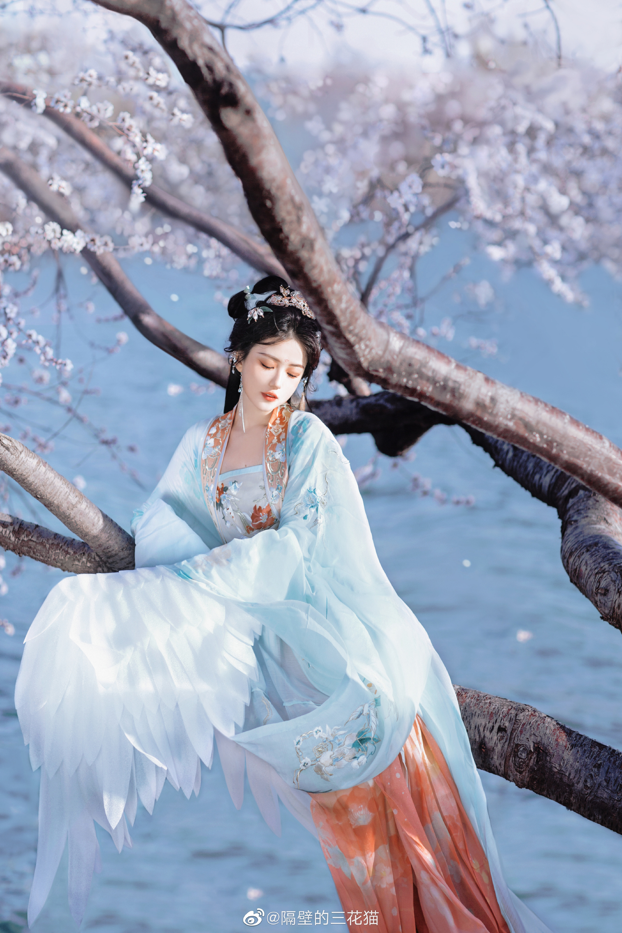 汉服 岁岁皆欢愉，年年皆胜意。@姬菲菲菲