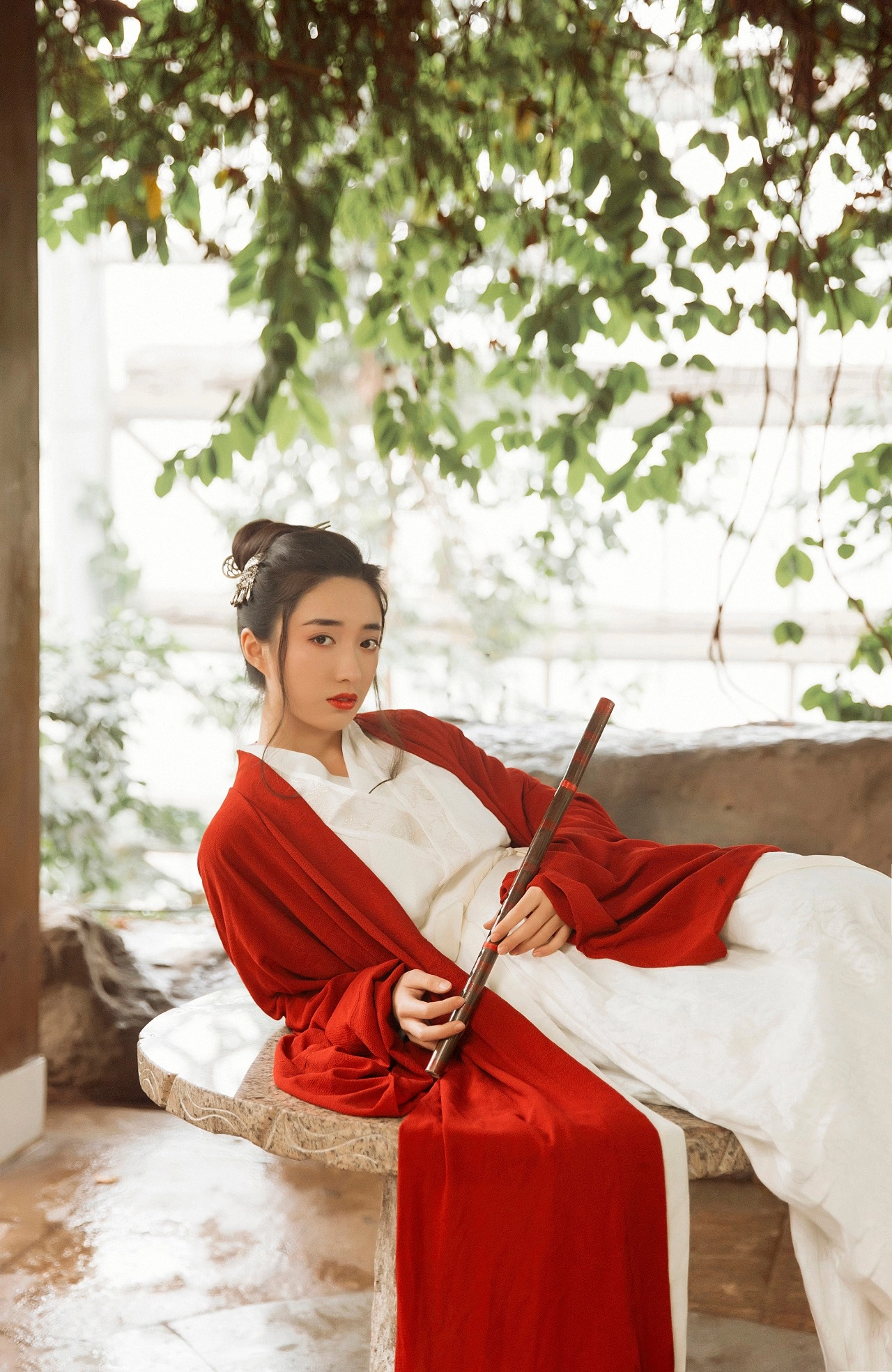 汉服写真 - 笛