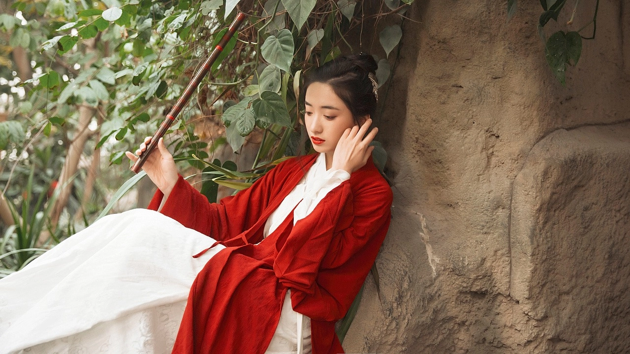汉服写真 - 笛