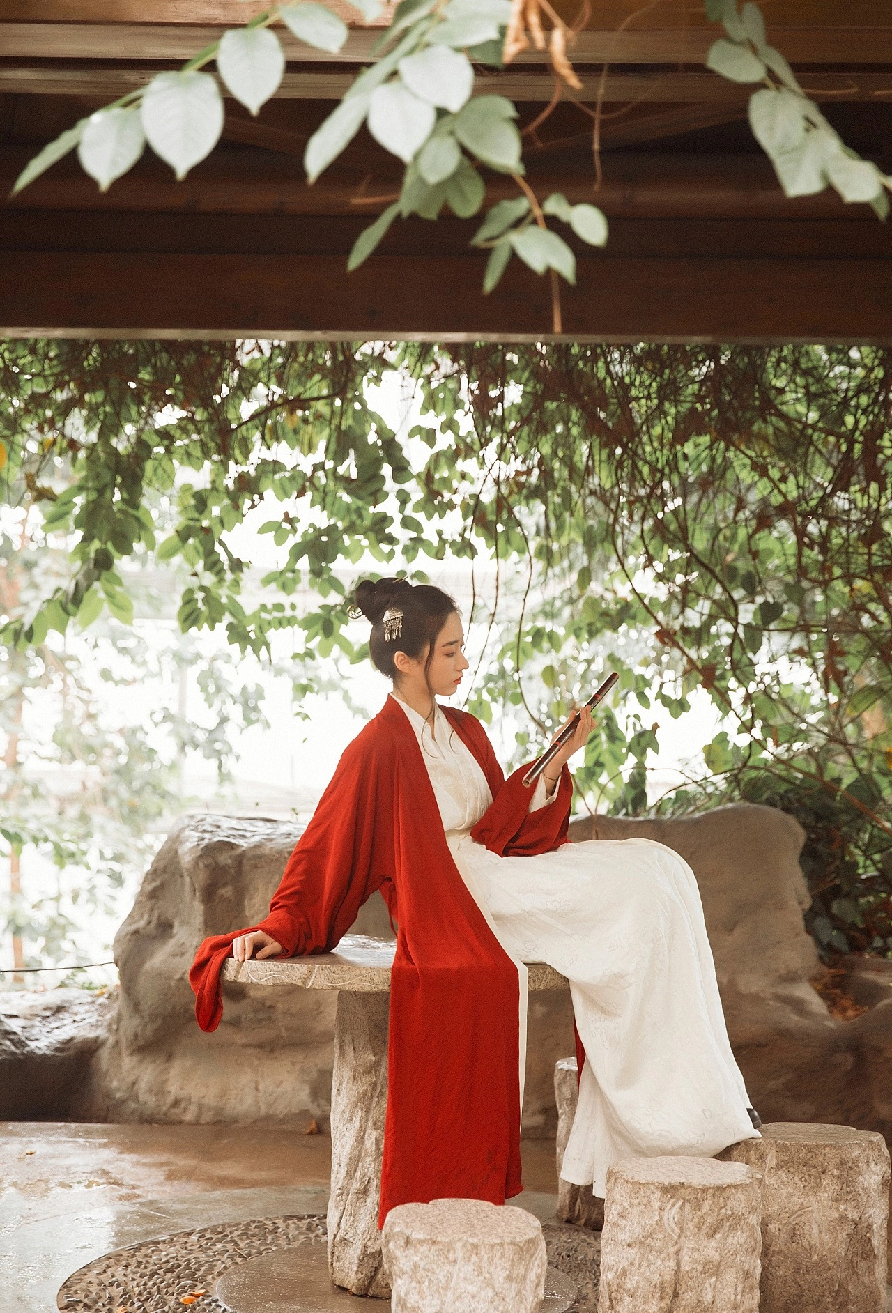 汉服写真 - 笛
